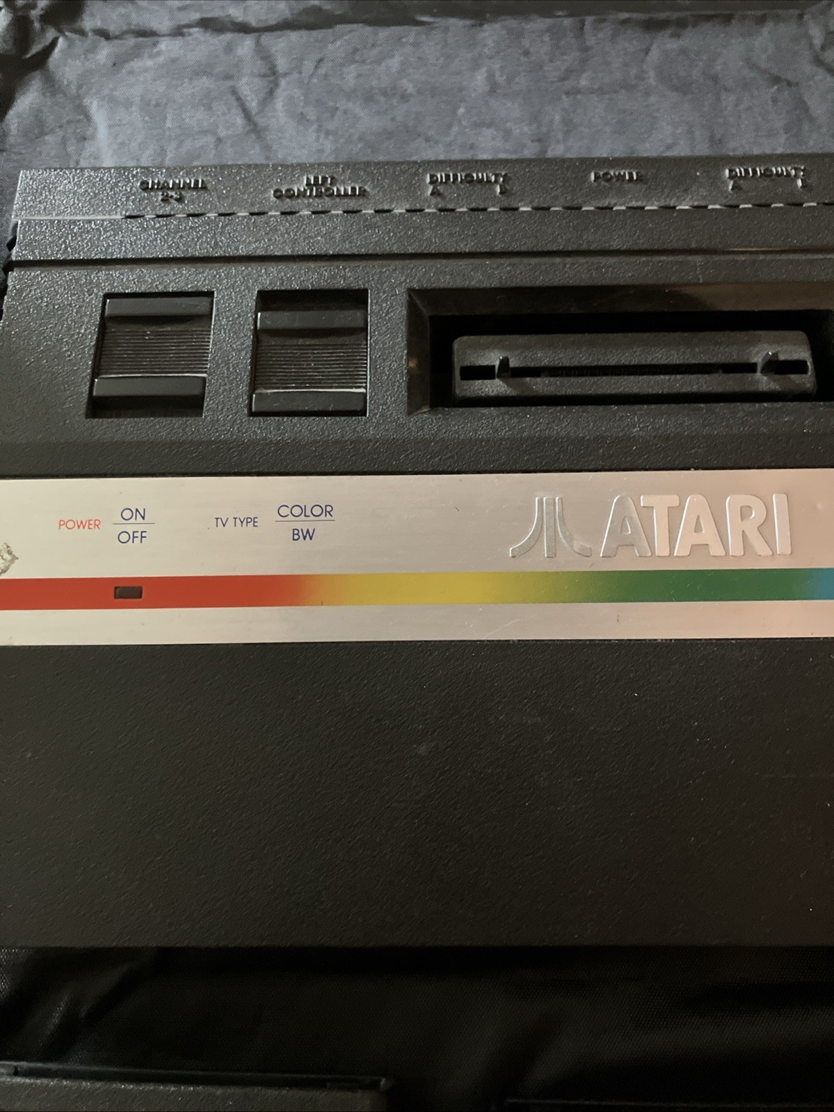 Atari 2600 Jr. Game System Console ONLY Retro Rainbow w/ 3 Games – Untested