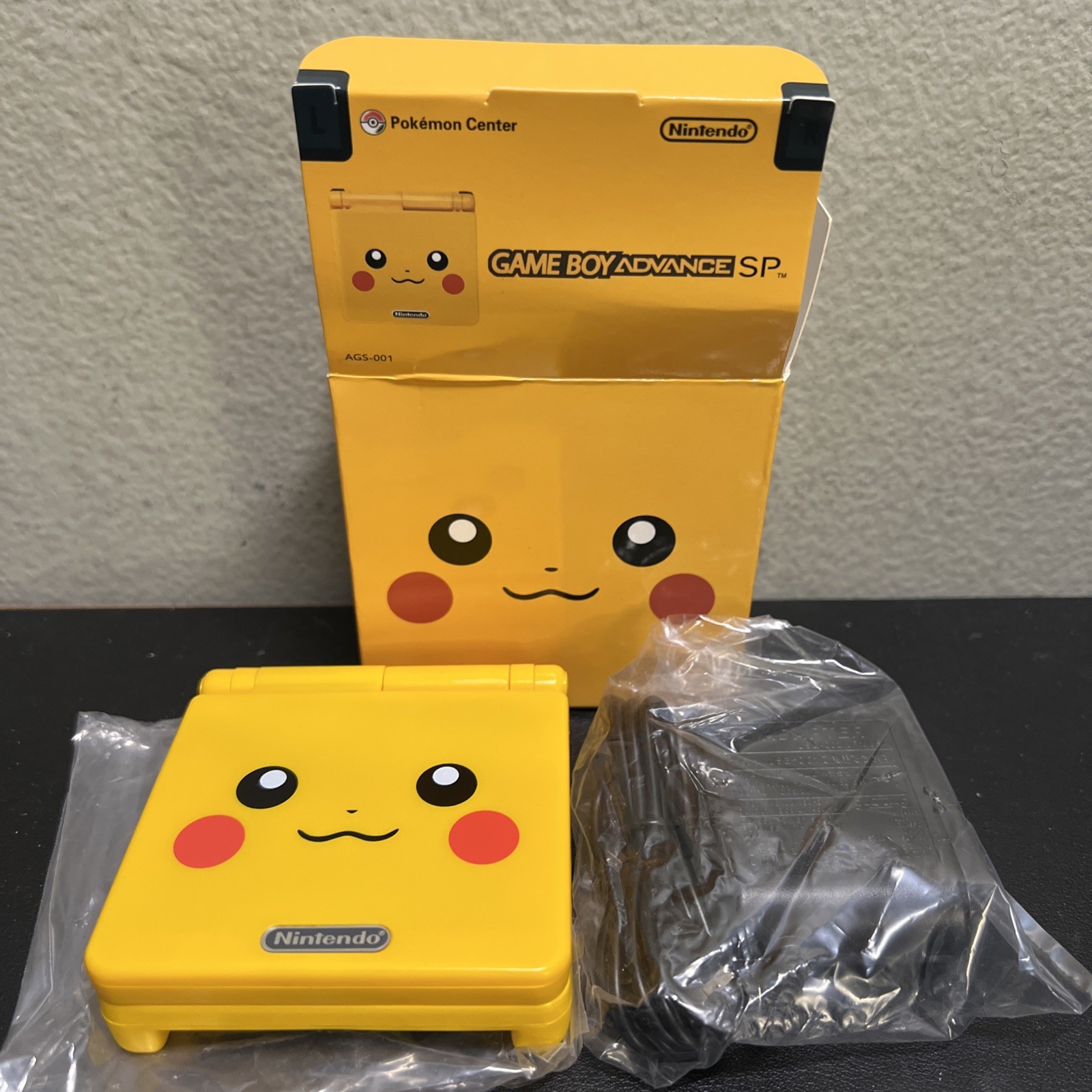 Nintendo Game Boy Advance SP Pikachu Handheld Brighter IPS Screen Yellow