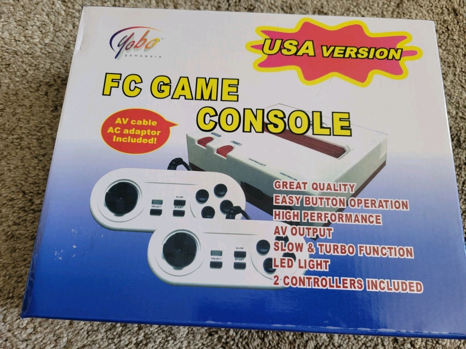 Yobo FC Game Console, a Retro Gaming System Plays Original Nintendo NES Games