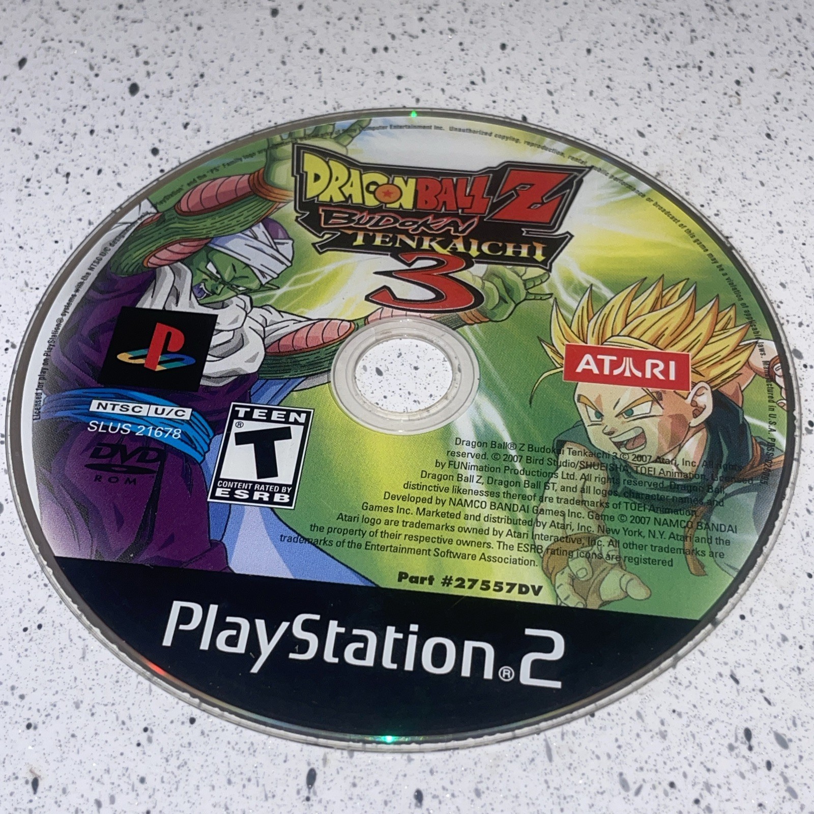 Dragon Ball Z: Budokai Tenkaichi 3 (Sony PS2, 2007) Polished Disc Tested Works