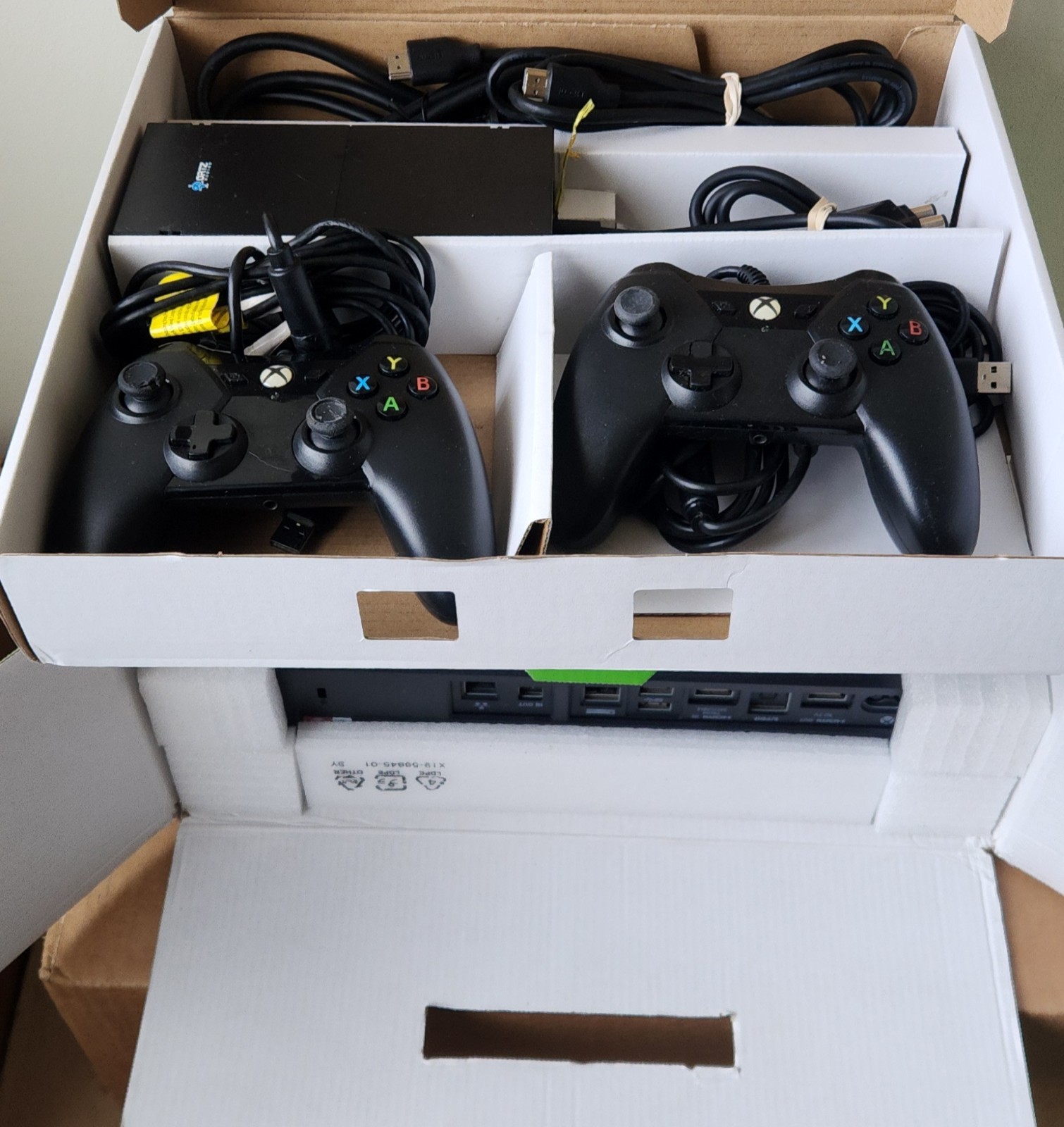 Microsoft Xbox One 500GB Console With 2 Controllers & 4 Games- Black