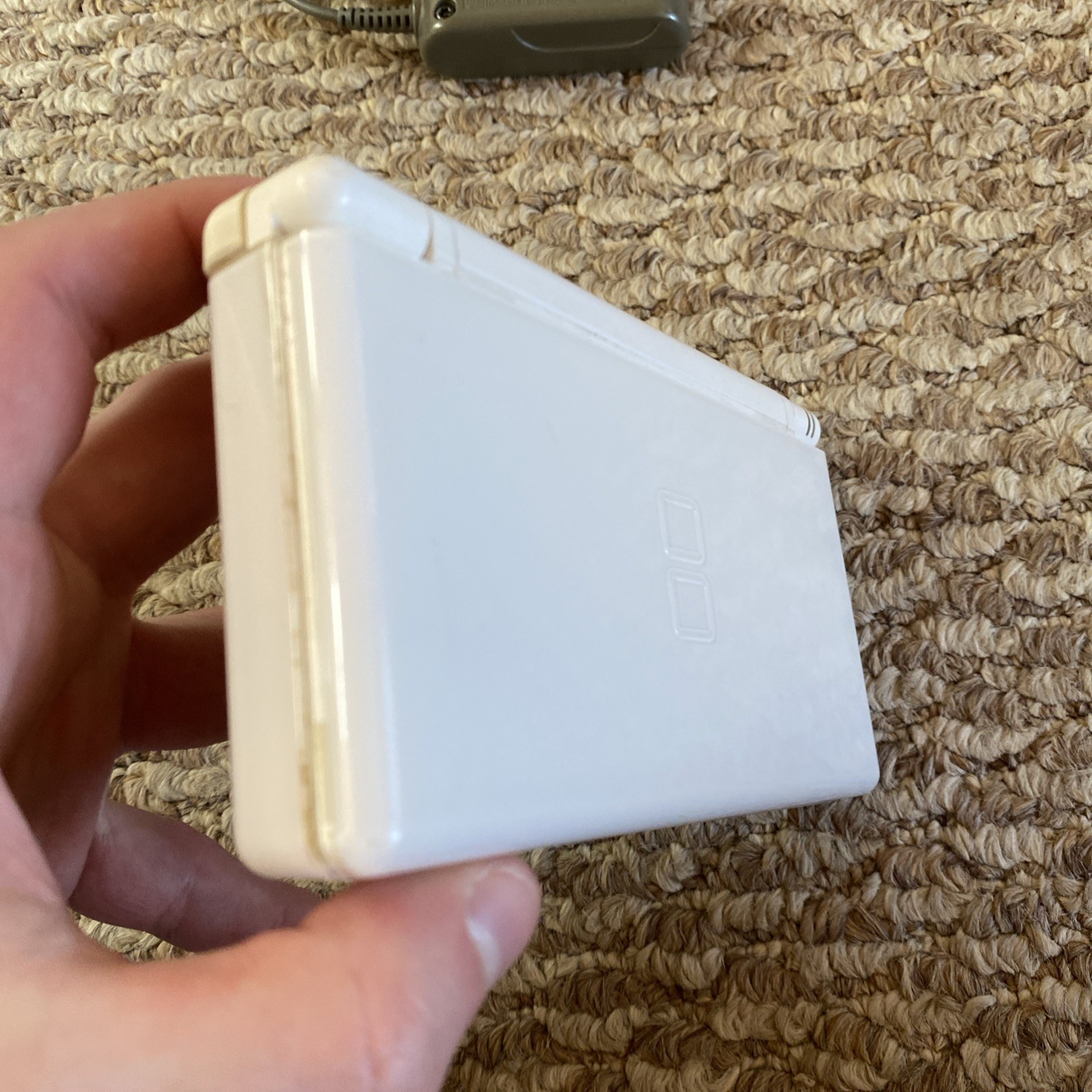 NICE Nintendo DS Lite USG-001 Polar White w/stylus charger gba dust cover OEM
