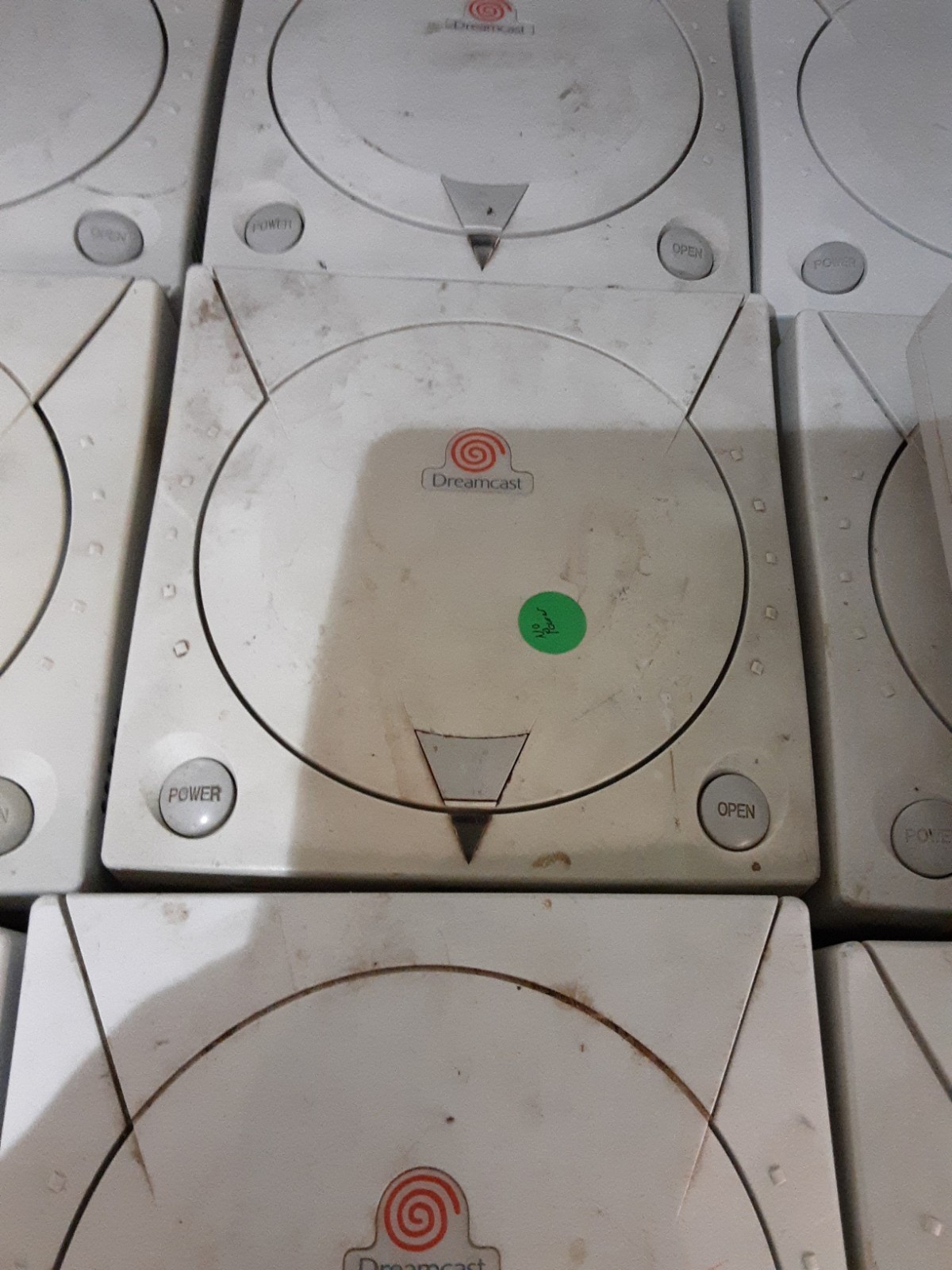 Lot Of 10 Broken Sega Dreamcast Consoles Various Issues