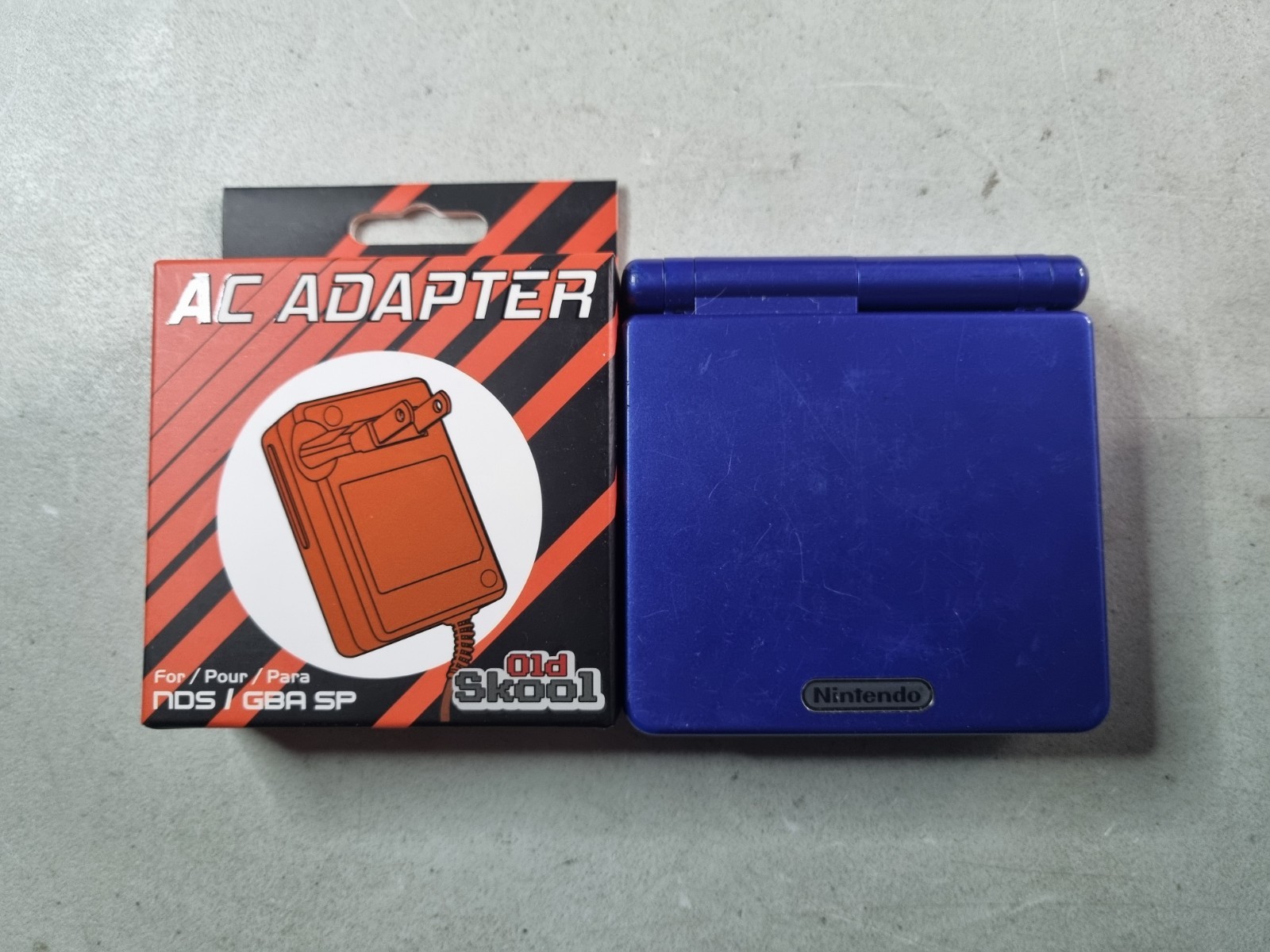 Nintendo Gameboy Advance SP AGS-001 Blue Handheld Brand New Charger
