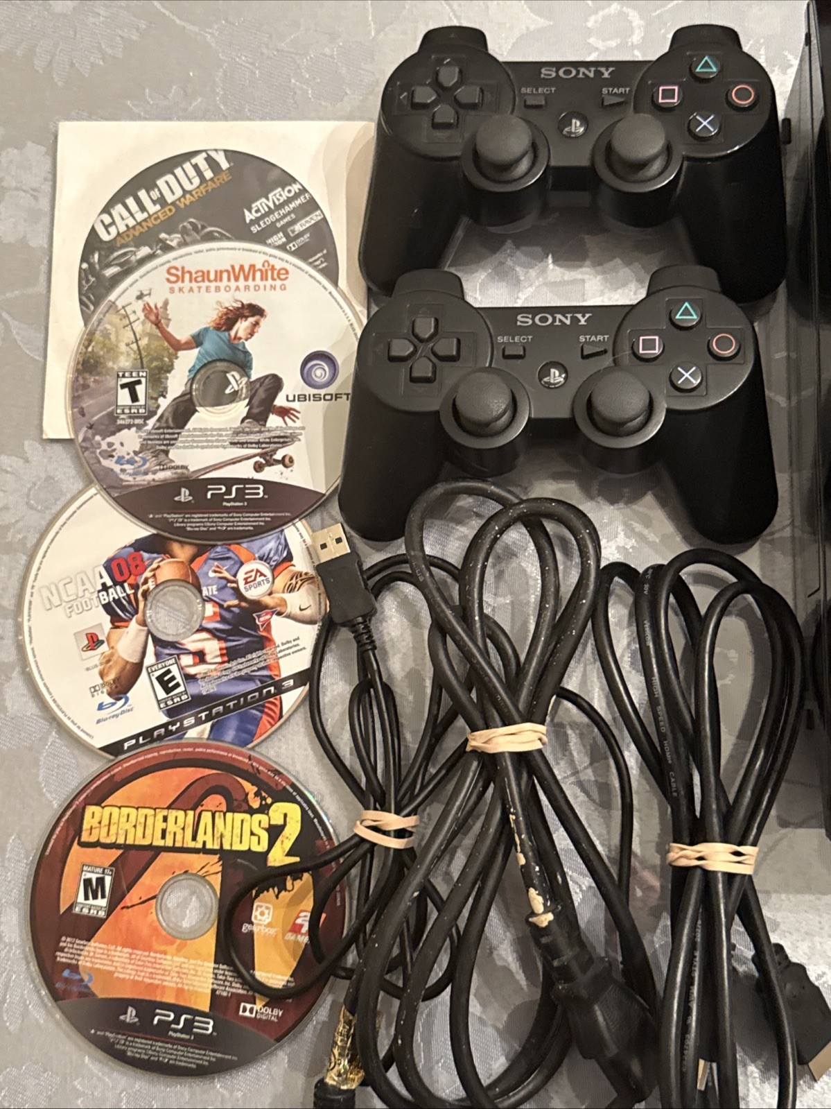 COMPLETE Sony PlayStation 3 Fat PS3 160GB Black Console Gaming System CECHP01