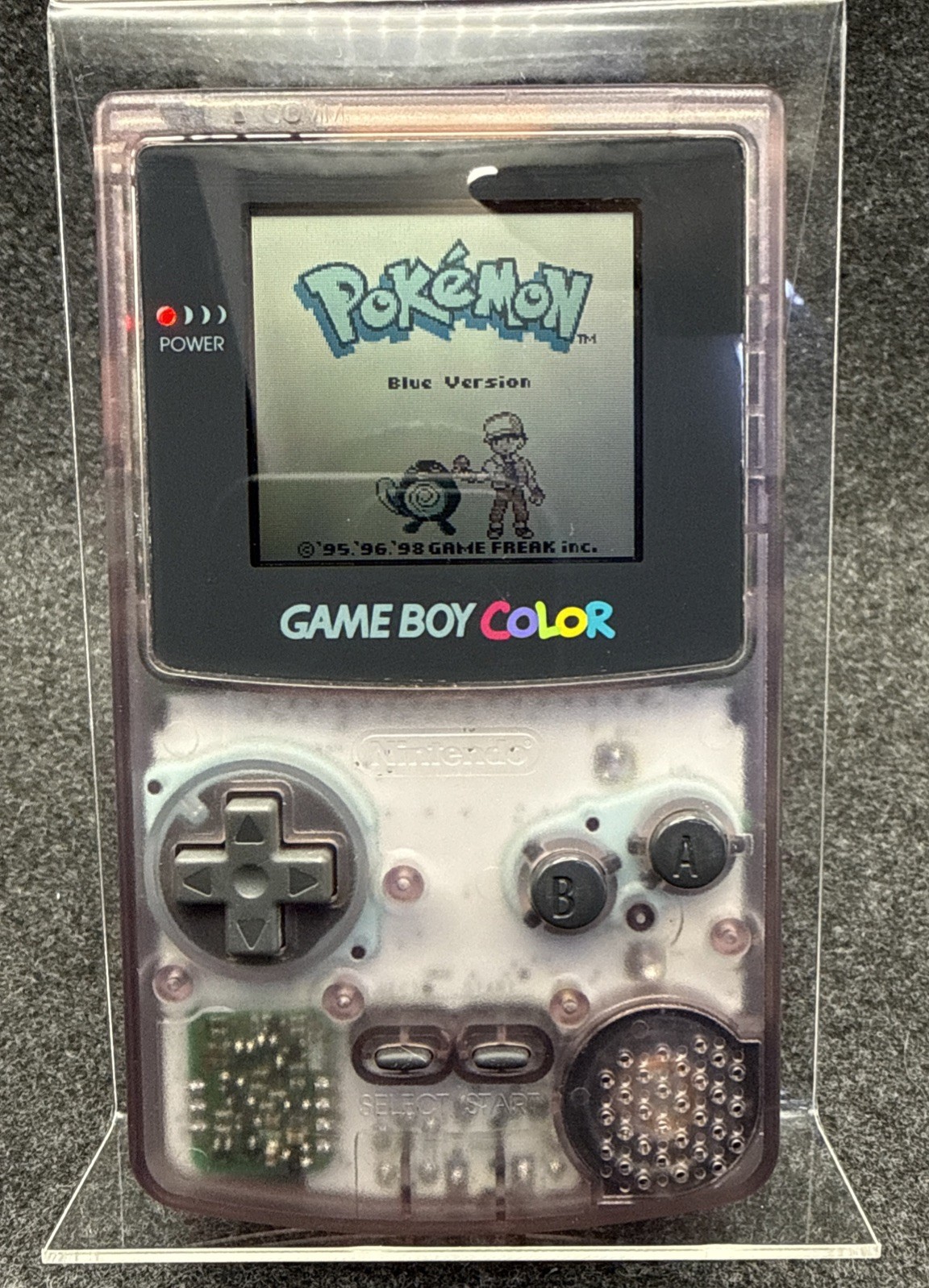 Nintendo Game Boy Color Atomic Purple CGB-001 Cleaned & TESTED