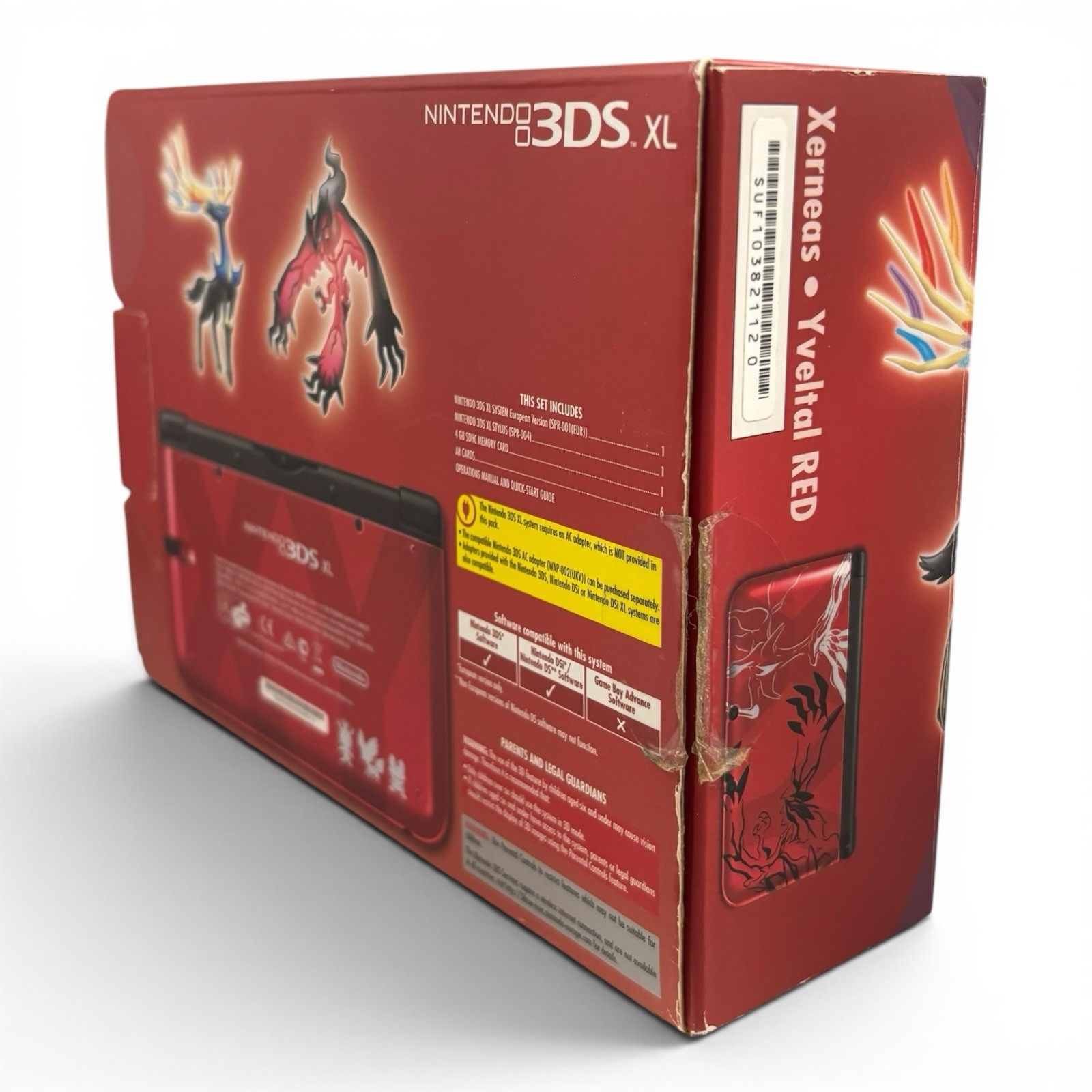 Nintendo 3DS XL Pokemon Xerneas Yveltal Red Edition Console EUROPEAN Model