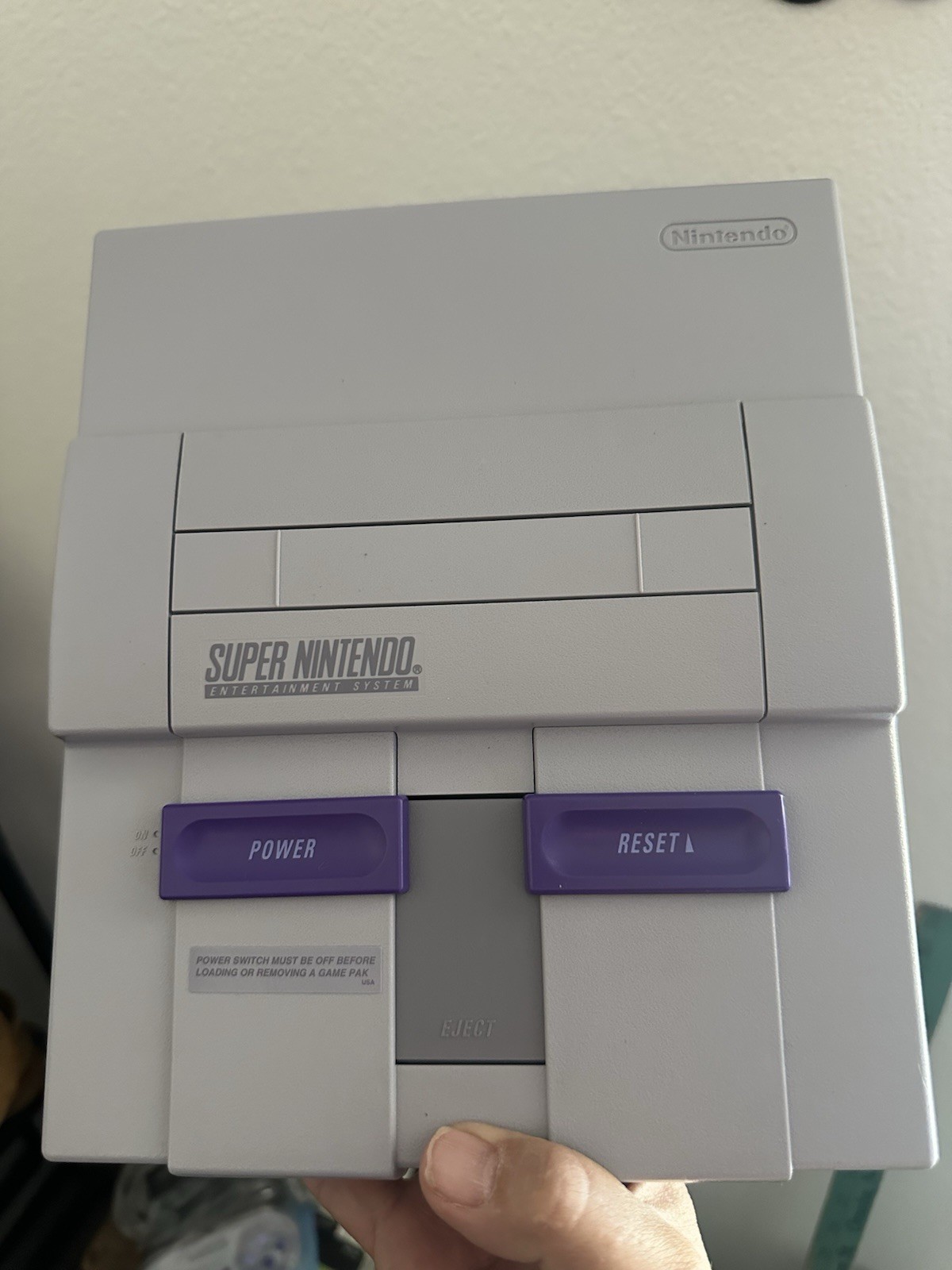Super Nintendo SNES System Console, 2 New OEM Controllers, Cables