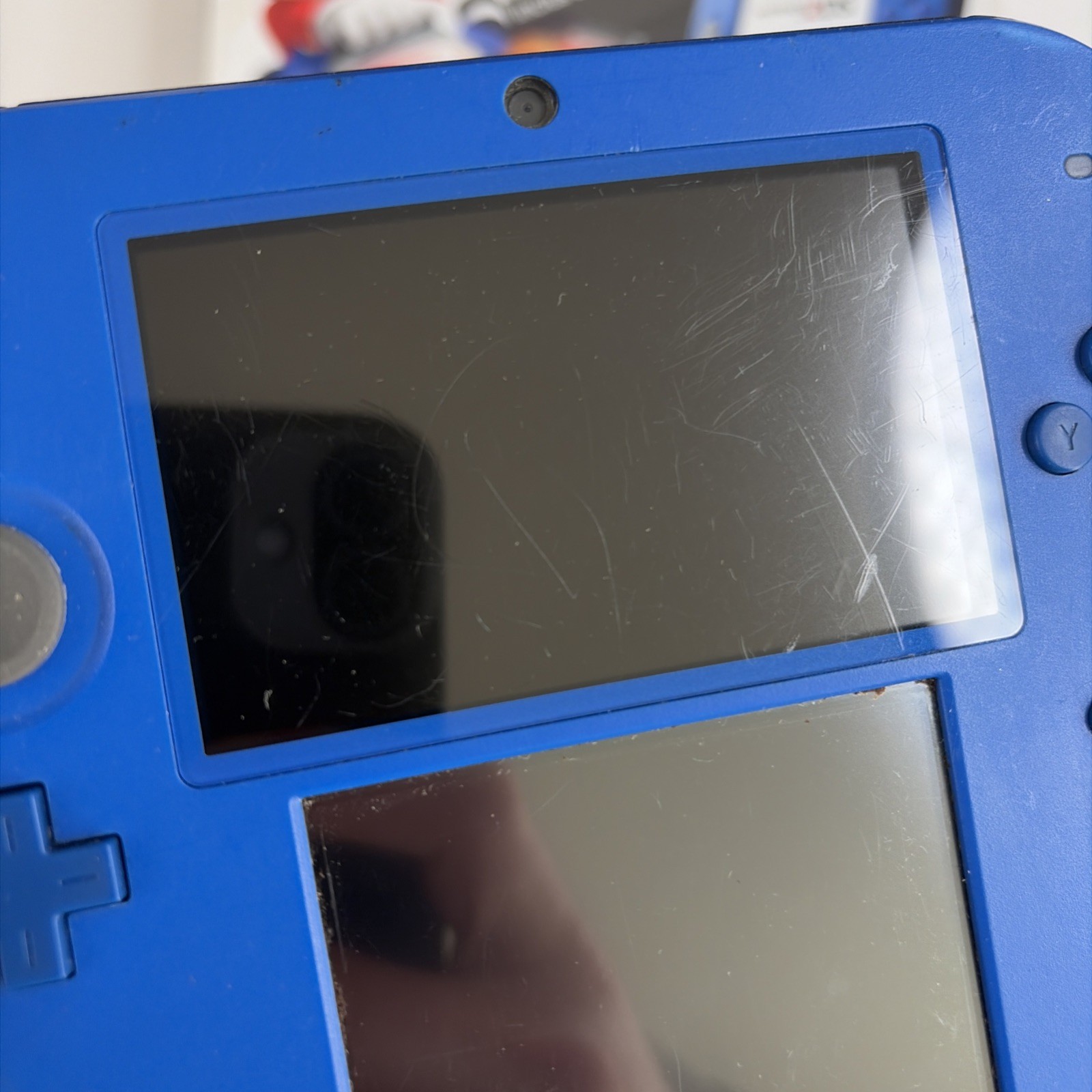 Nintendo 2DS Blue Black System In Original Box W/Charger Stylus US Model