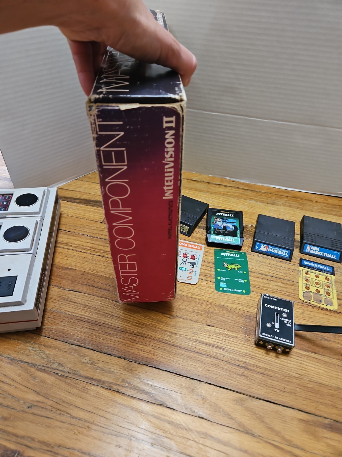 Mattel Electronics Intellivision II Console Master Component In Box With 6 Games