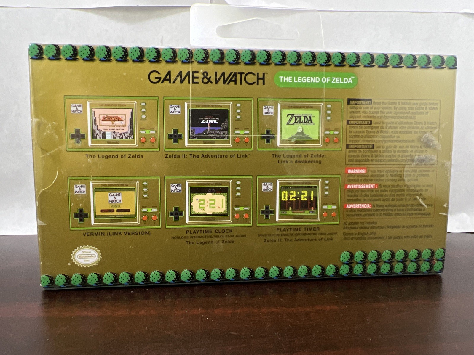 Nintendo Game & Watch The Legend of Zelda Handheld Console Cib #ML