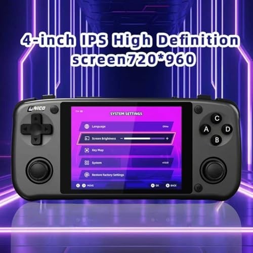 Compact Retro Gaming Console – 40 SNK Classics, HD 4″ IPS, Quad-Core, Fast Charg