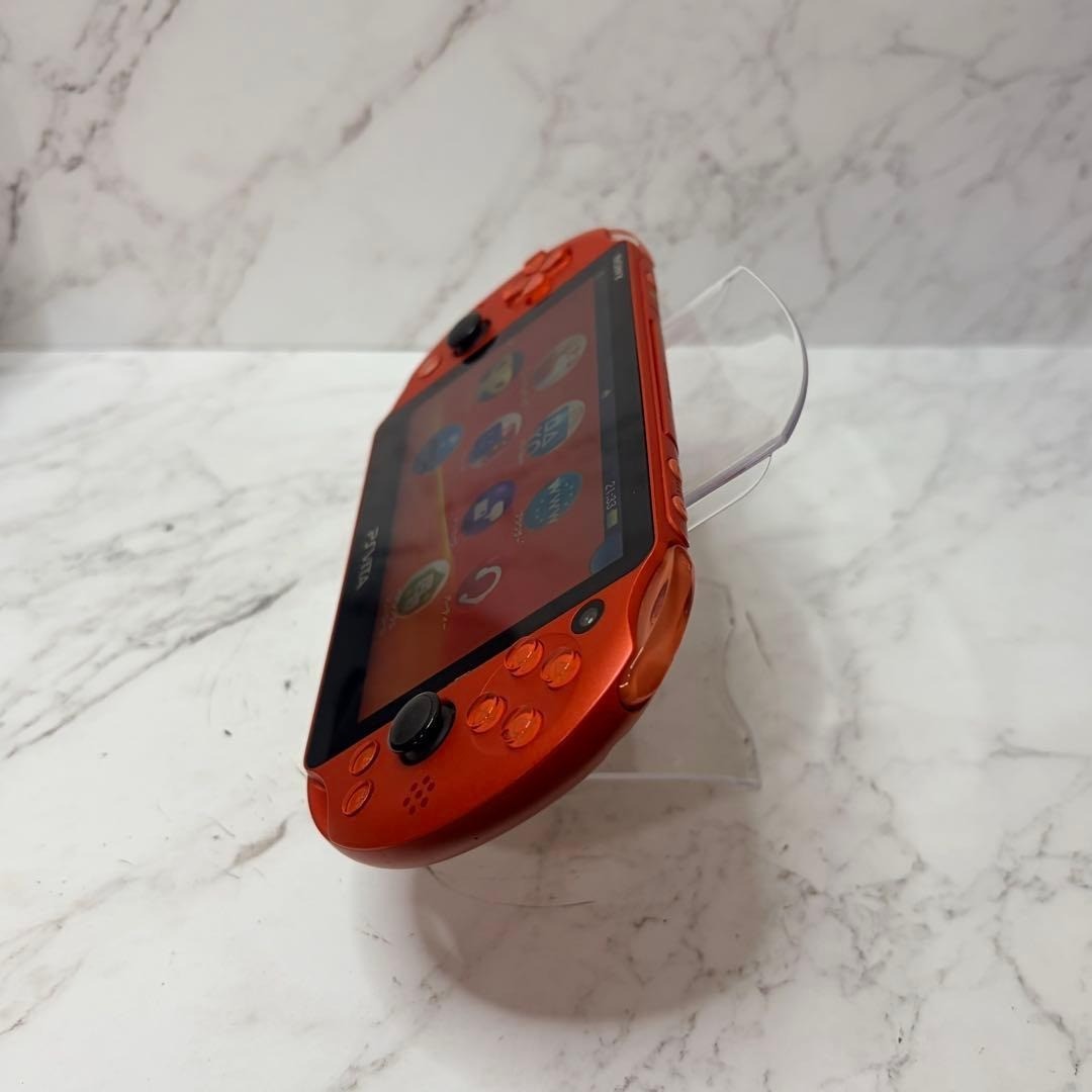 Sony PS Vita Playstation PSV Metallic Orange PCH-2000 Console only Used Tested
