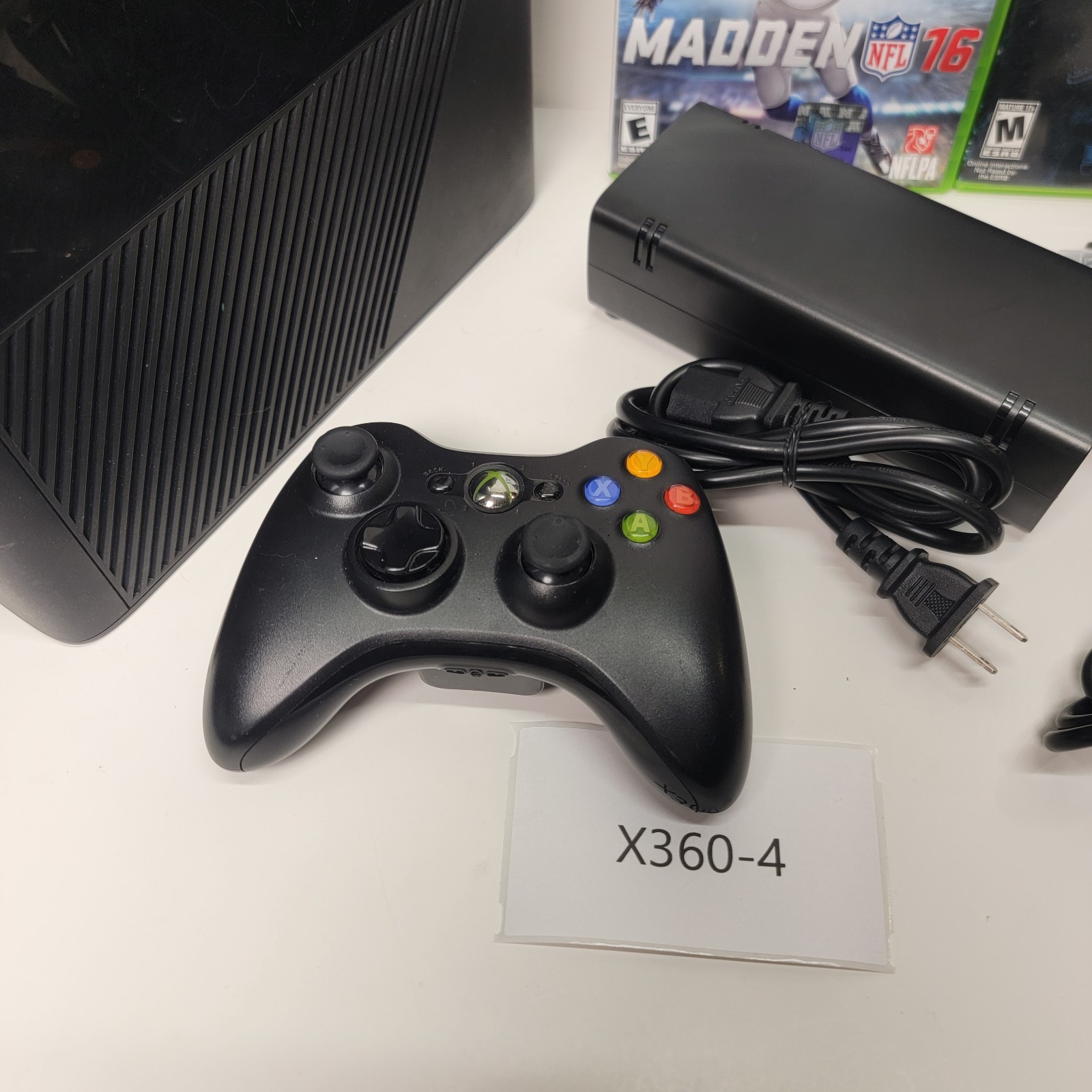 Microsoft Xbox 360 E 250GB Game Console System Black Tested and Working Halo 3