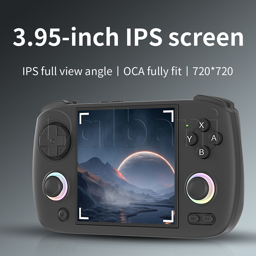 RG CubeXX Black Anbernic Handheld Game Console 3.95″ IPS Linux 64-bit
