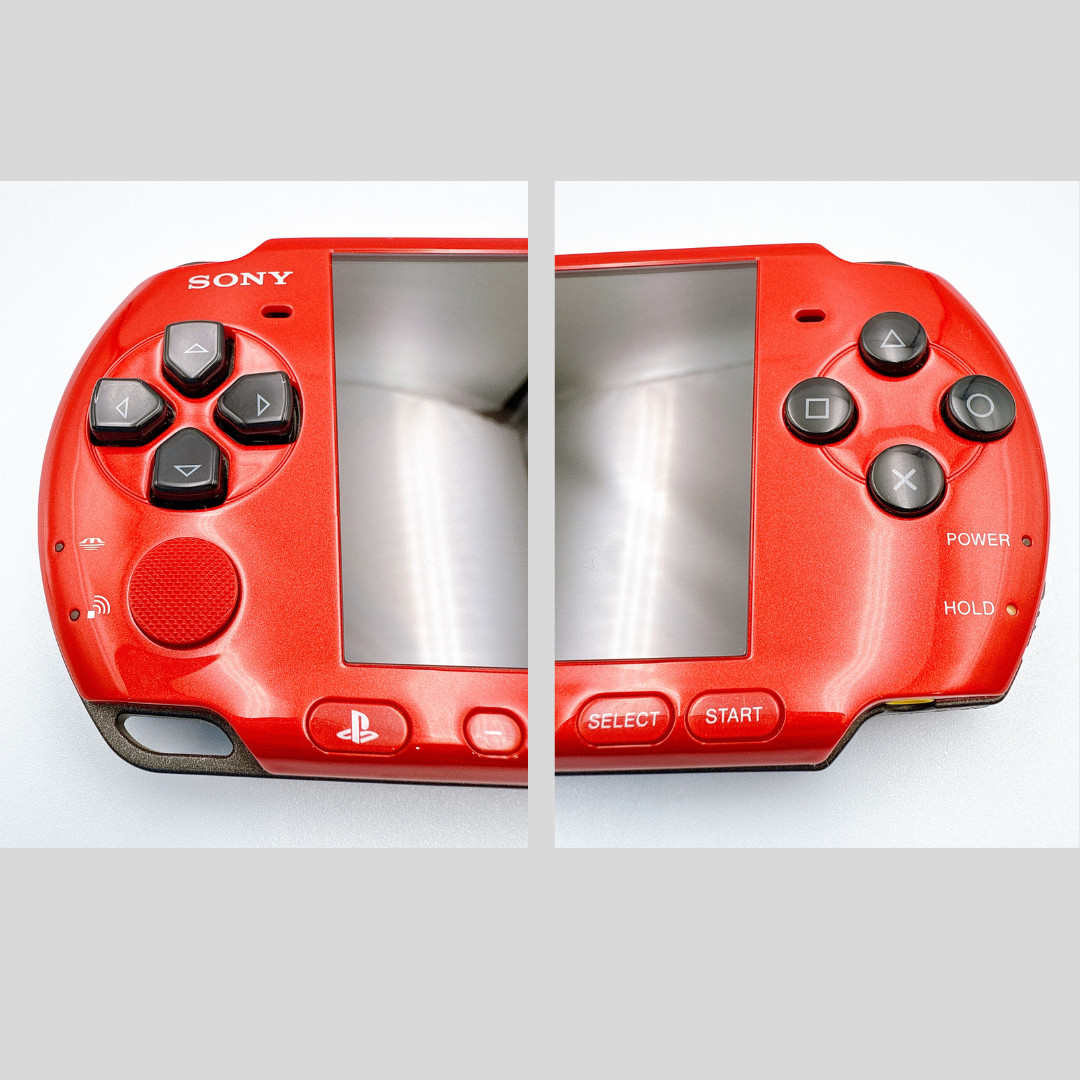SONY PSP-3000 PSP 3000 Console Red Black in box Region Free w/2GB – Excellent+