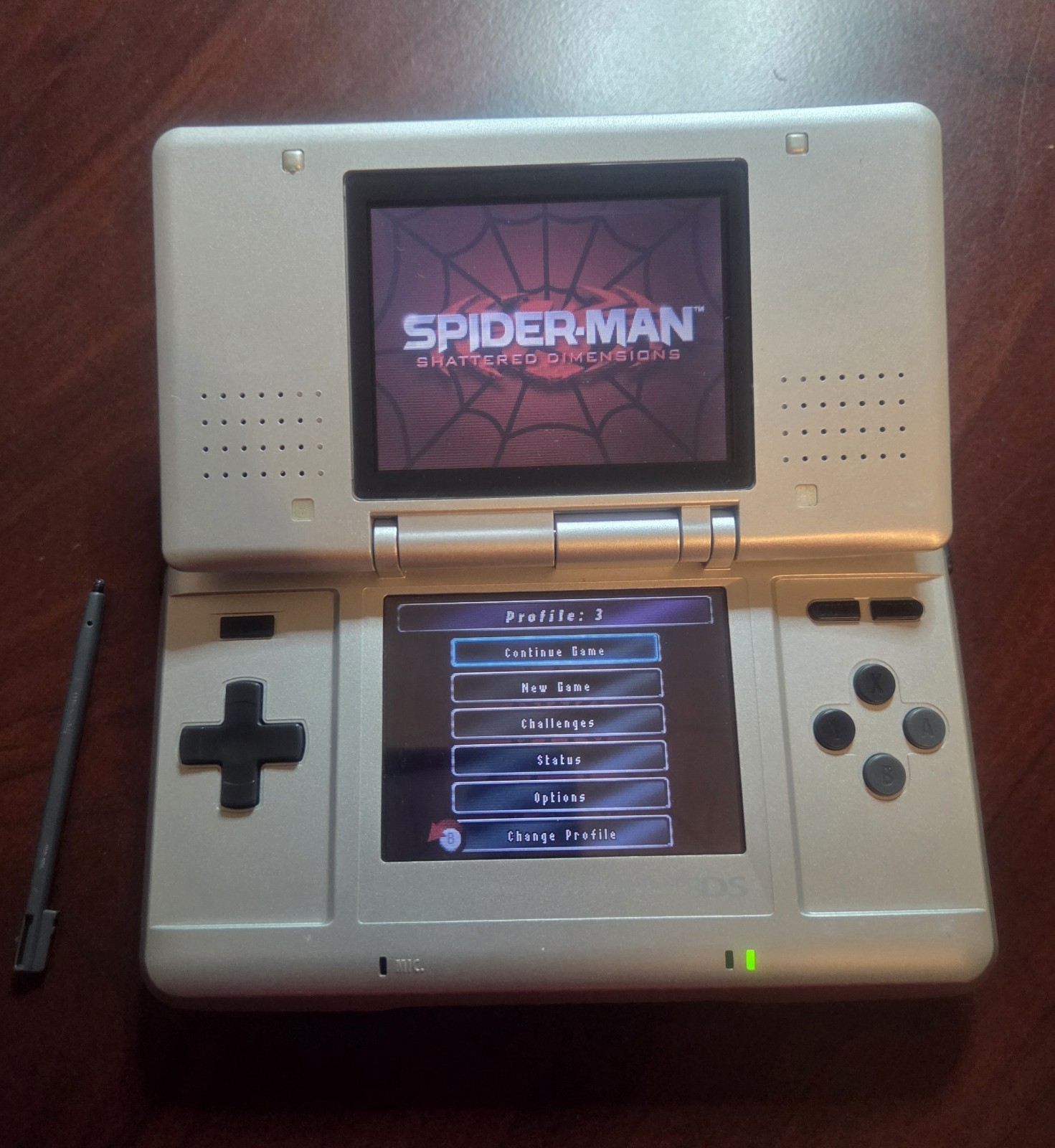 Nintendo DS NTR-001 Silver Handheld System with Touch Screen, Headphone Jack
