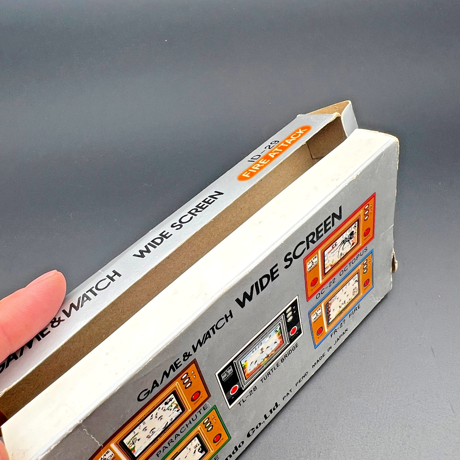 Nintendo Game & Watch Fire Attack ID-29 Box & Manual Tested Working Vintage