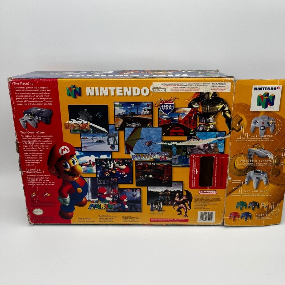 Nintendo 64 Console System In Original Box with Controller Power AV Cables