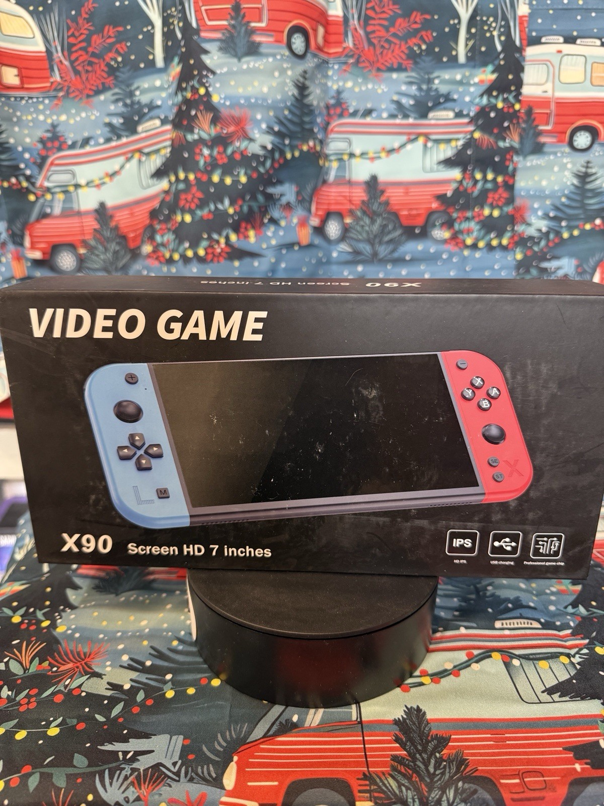 X90 Handheld Game Console, 7in IPS HD Screen, Wi-Fi, USB-C, Region Free