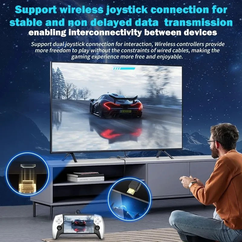 SF3500 5» IPS Handheld Game Console 64G 3000mAh Retro Player Xmas PARTY GIFTS