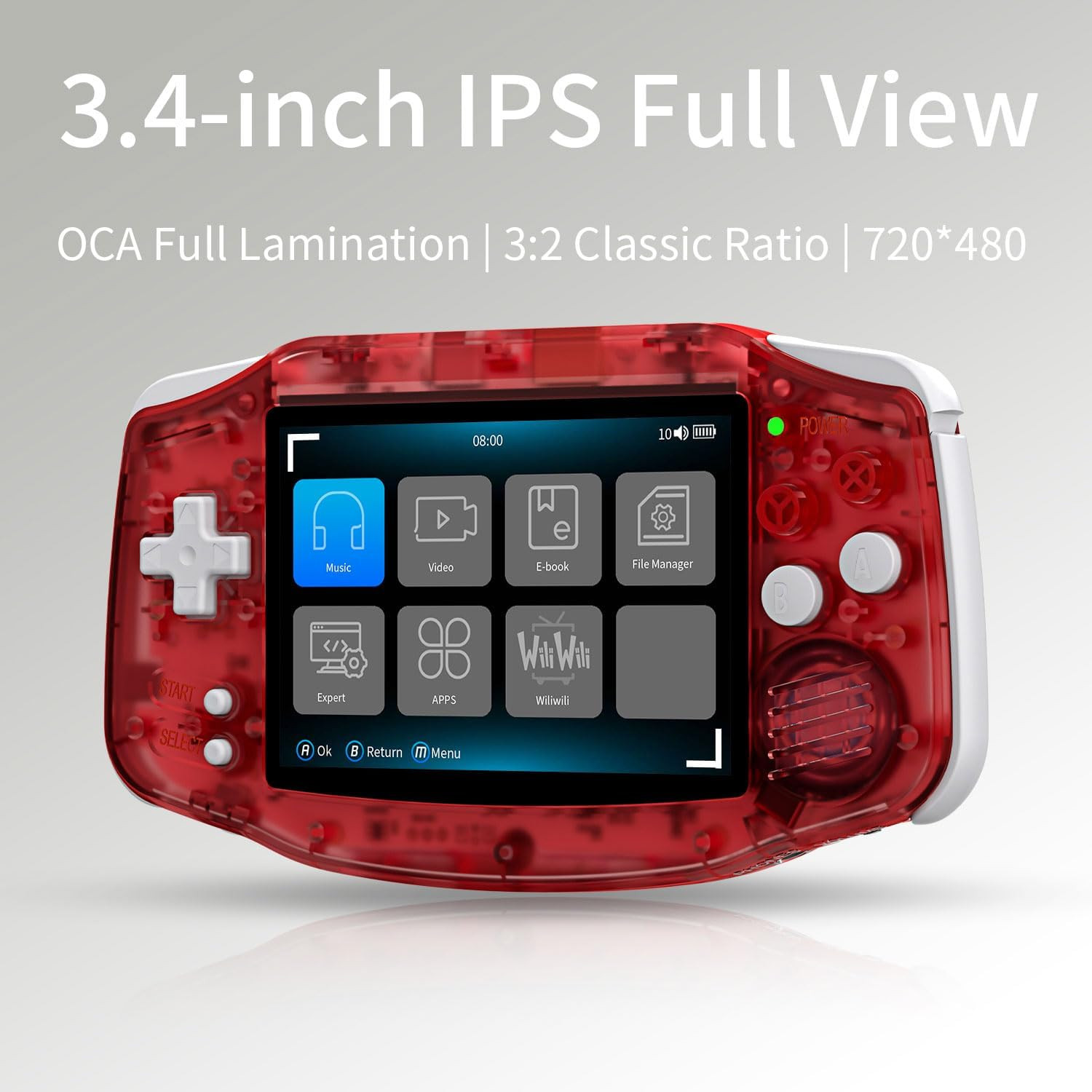 RG34XX Handheld Game Console 3.4-Inches 720*480 IPS Screen Built-In 32G+128G TF