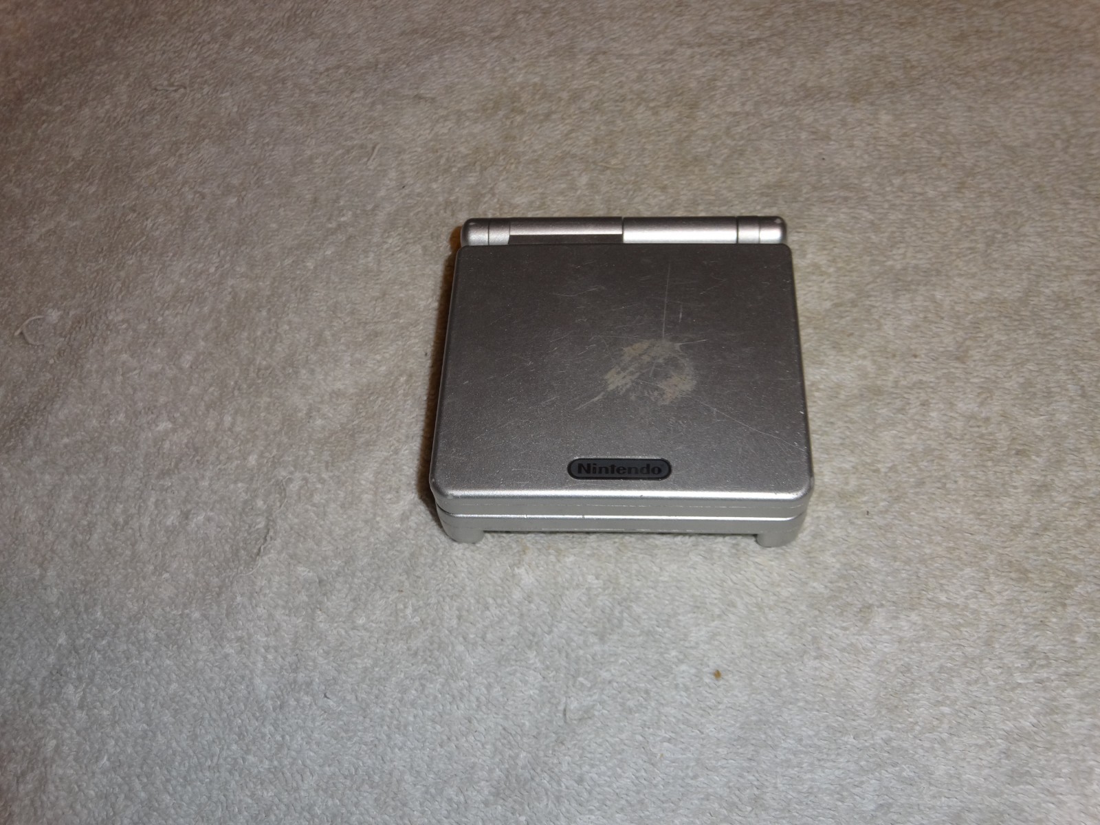 LOT OF 2 Nintendo Gameboy Advance SP bundle Metal Silver Handheld untested WOW!!