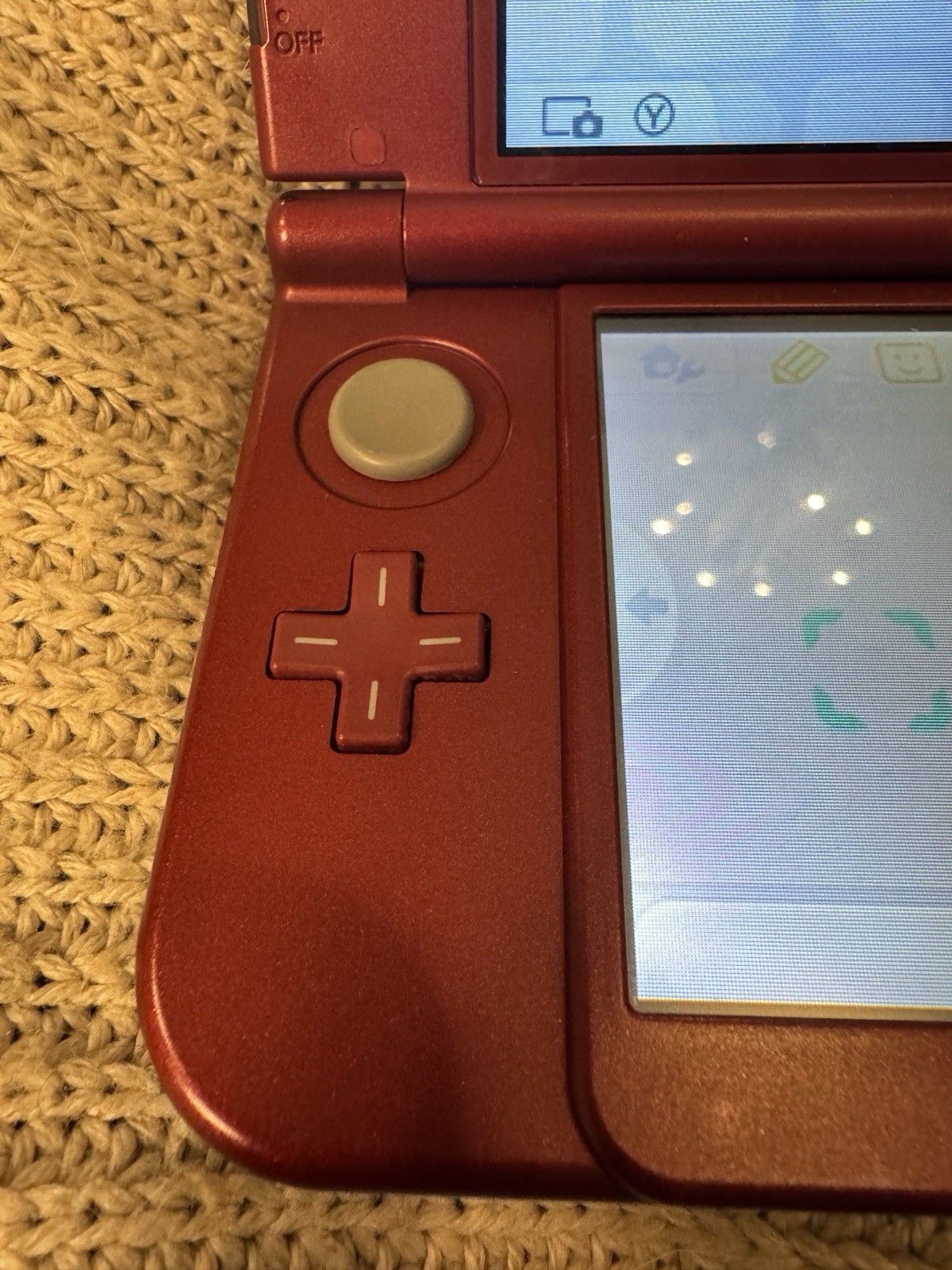 Nintendo 3DS XL Red Handheld System with 3D Audio Technology