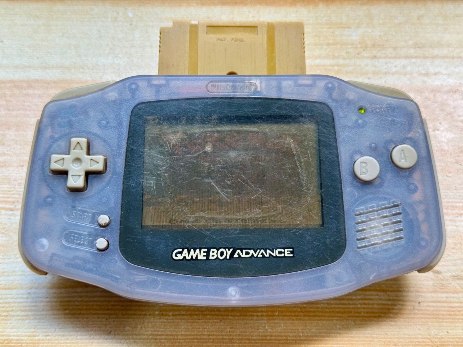 Nintendo Gameboy Advance AGB001 Ice Metallic Silver Handheld System Console GBA