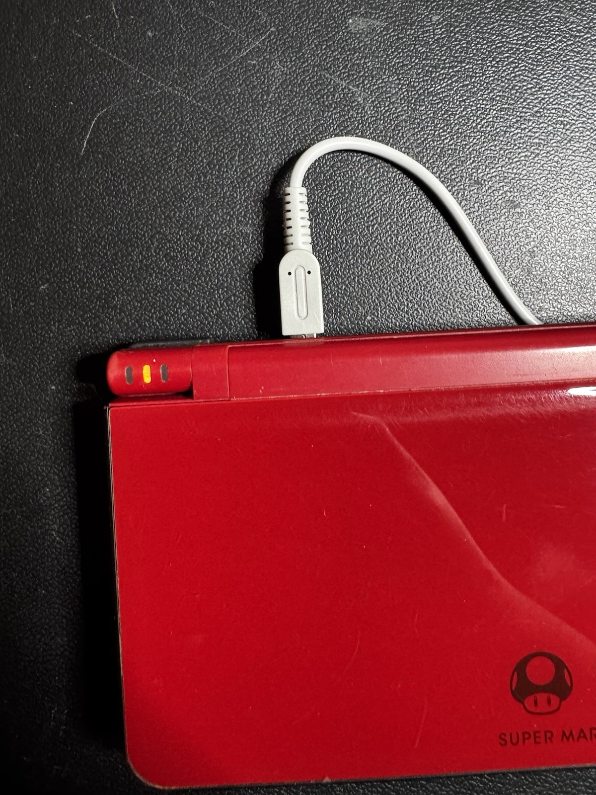 Nintendo DSi XL Super Mario 25th Anniversary Red W/ Charger Mario Kart Tested