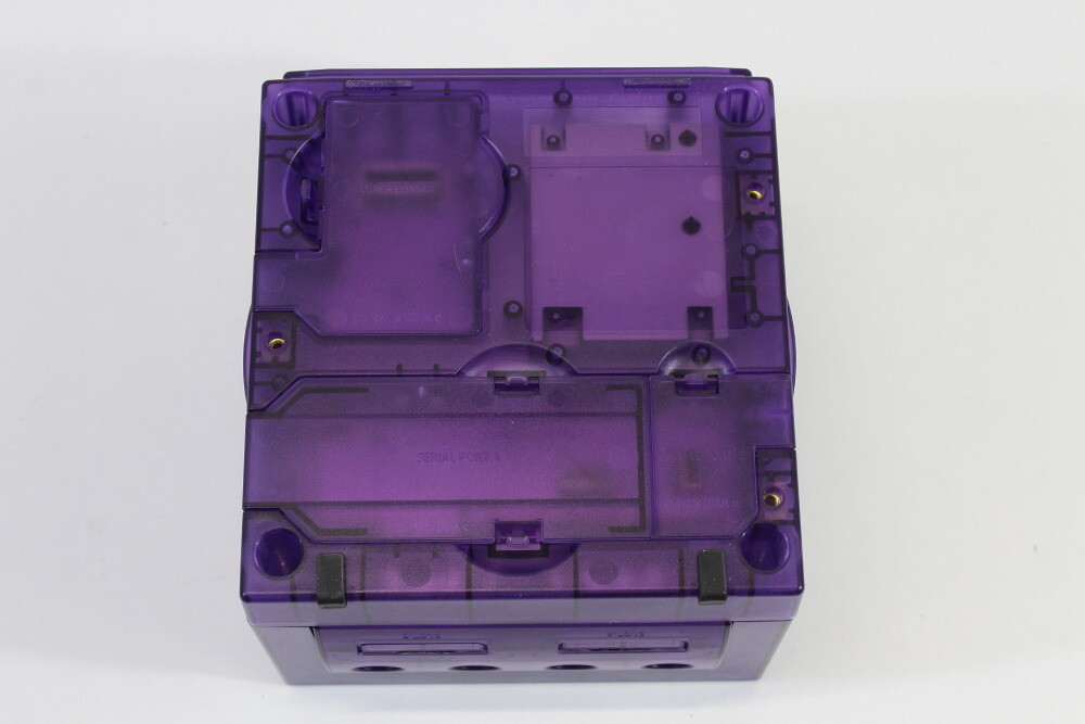 Nintendo Gamecube Clear Transparent Purple Console & AC AV NTSC-U/C DOL-001