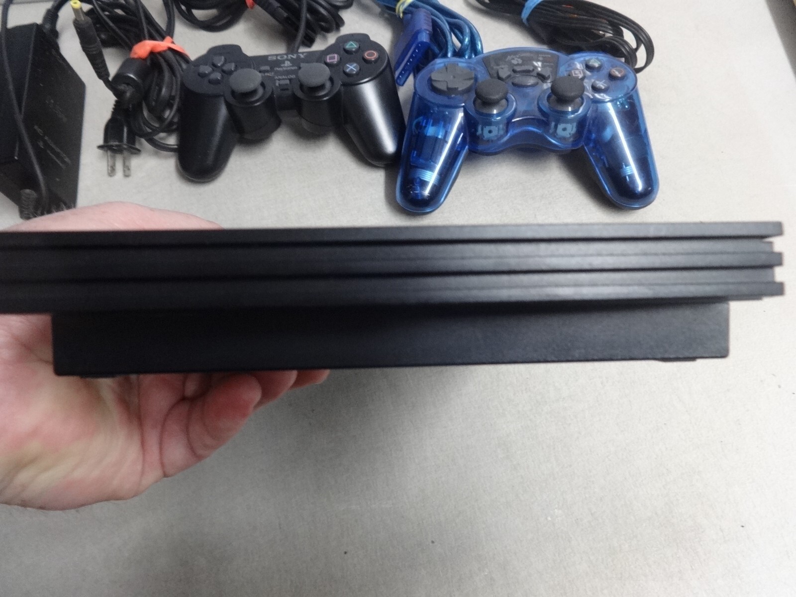 OEM Sony PS2 SLIM Video Game System Console Bundle Set Playstation-2 SCPH-70012