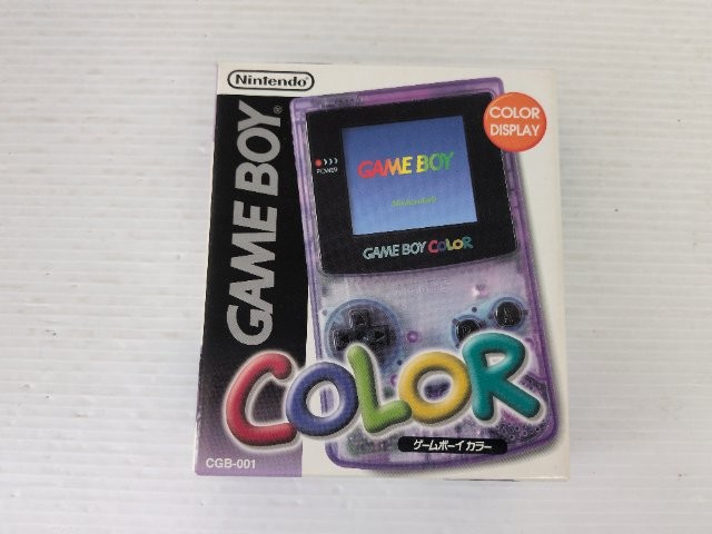 AS IS-Game Boy Color Console (CGB-001 / Clear Purple) 9000025609050