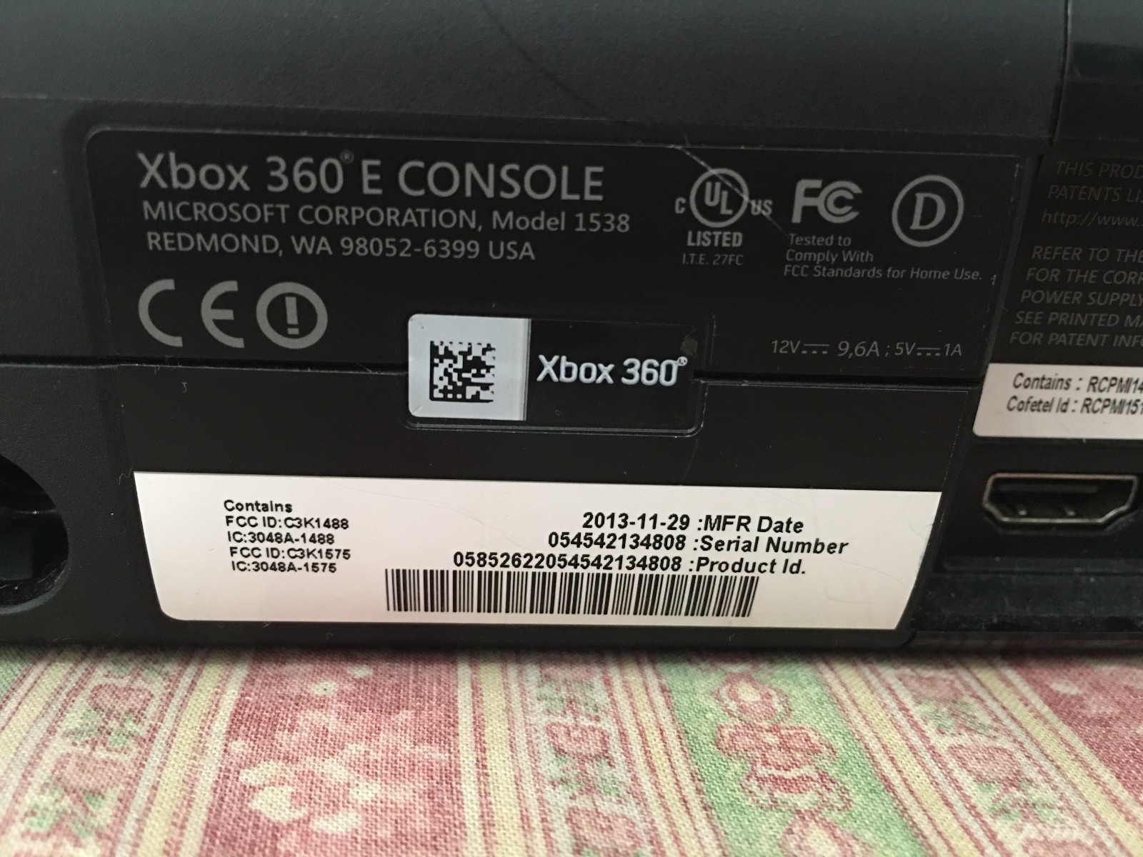 Microsoft Xbox 360 E model 500gb system