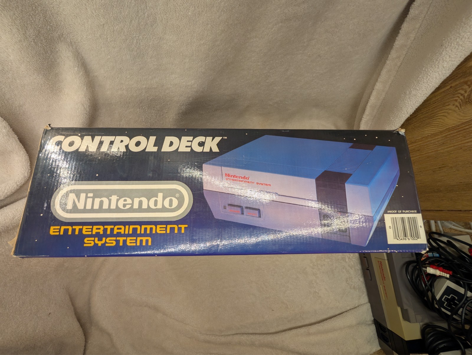 NINTENDO NES CONTROL DECK Complete in Box w Super Mario Bros 1987 No Styrofoam