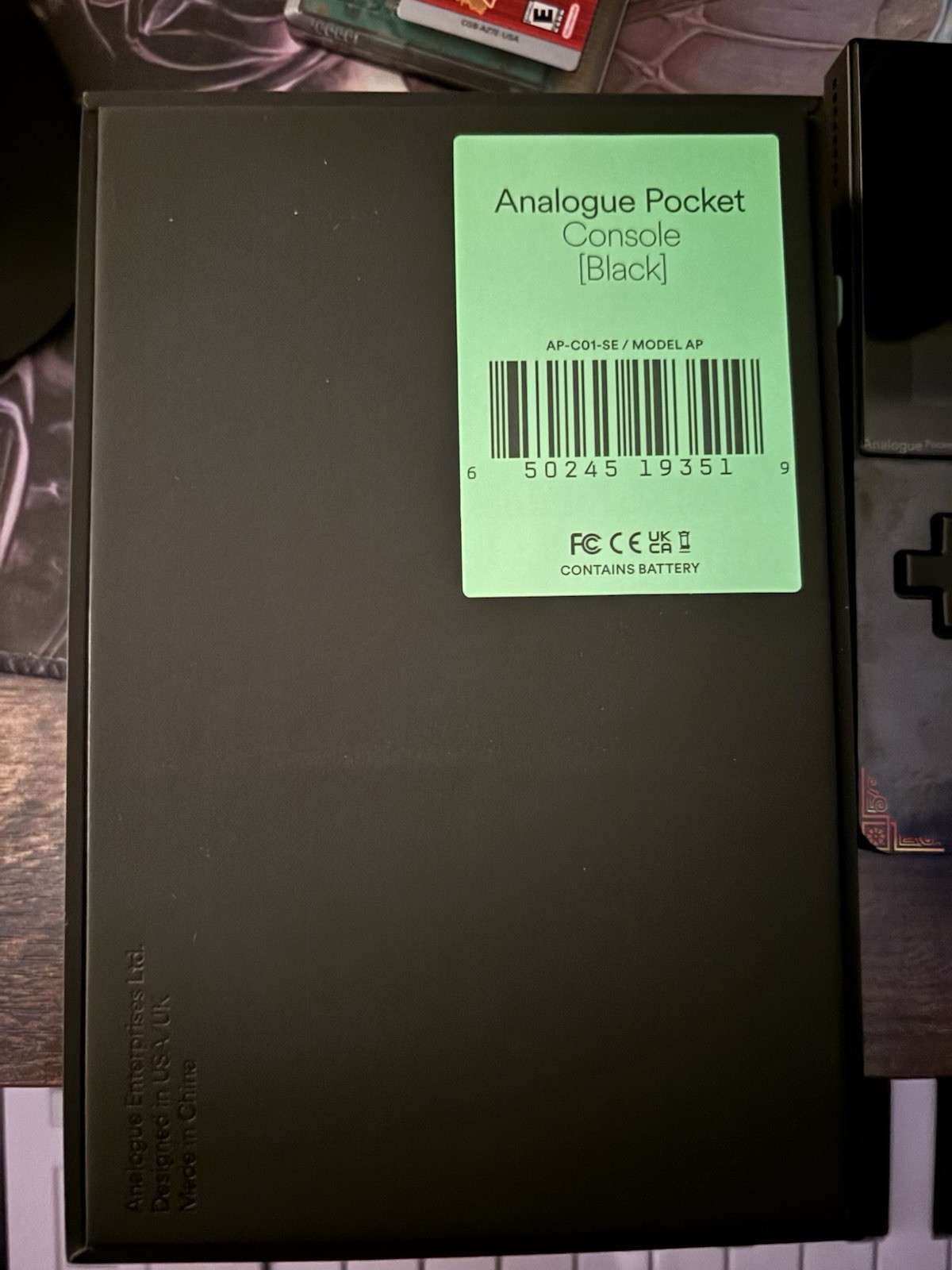 Analogue Pocket black 64gb Sd Card lightly played