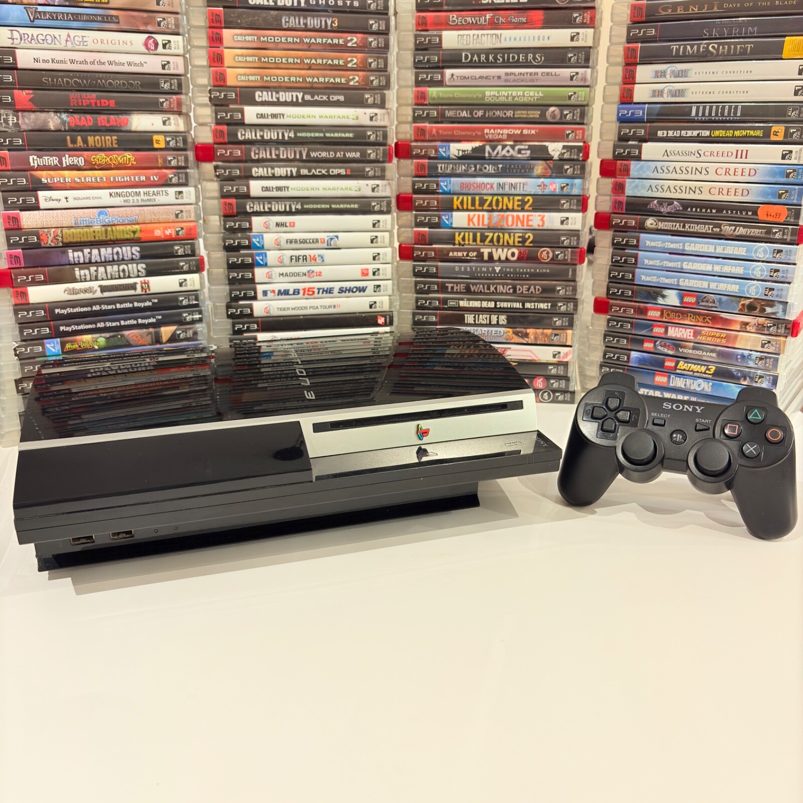 PS3 PLAYSTATION 3 Console Bundle w/ 6 GAMES & Controller Fat, Slim or Super Slim