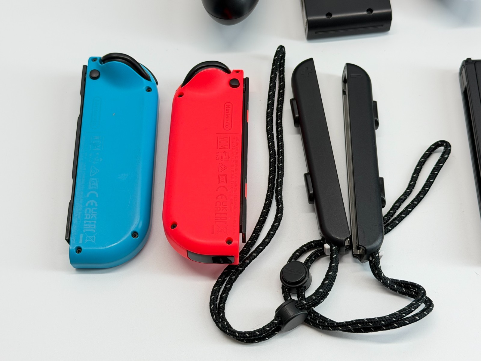 Nintendo Switch OLED System Bundle w/Neon Blue & Red Joy-Cons Tested