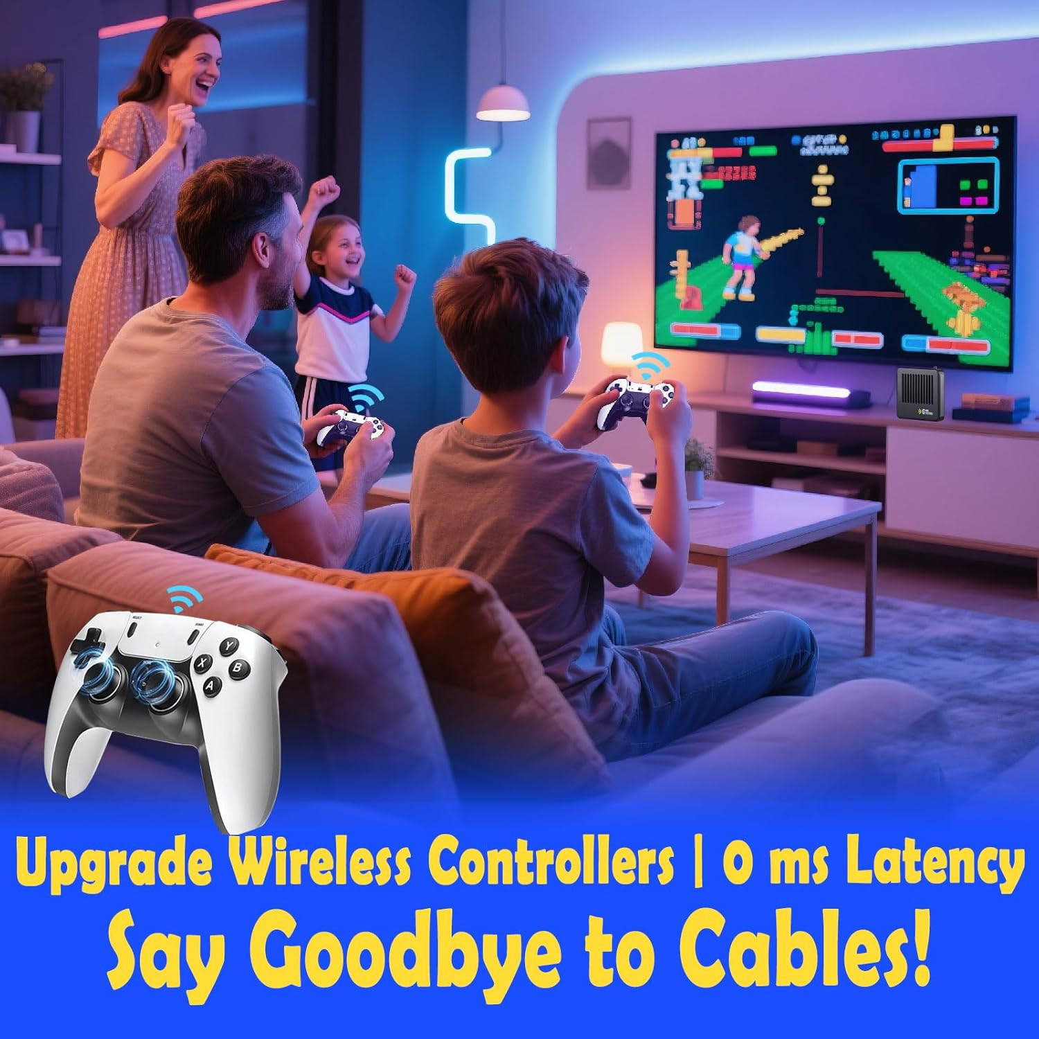 All8Bit G11 Pro Game Box, Classic Video Games with HDMI, Built-In 60 Emulators,