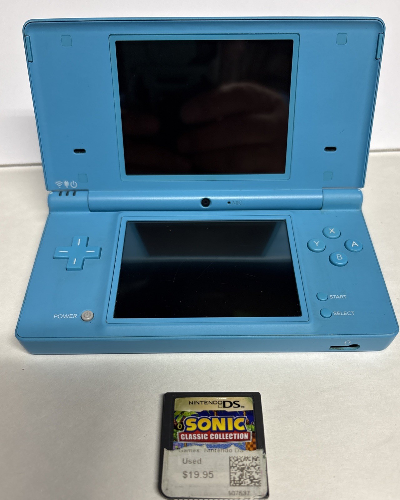 Nintendo DSi Handheld Game Console TWL-001 Teal Blue No Charger Or Stylus Tested