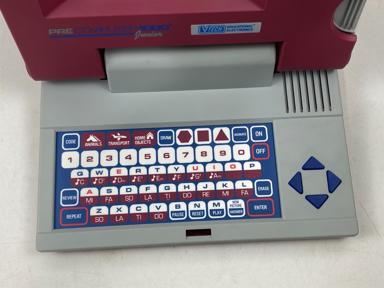 Vintage VTECH Pre Computer Junior 1000 Learning Educational Game 1990 NEW