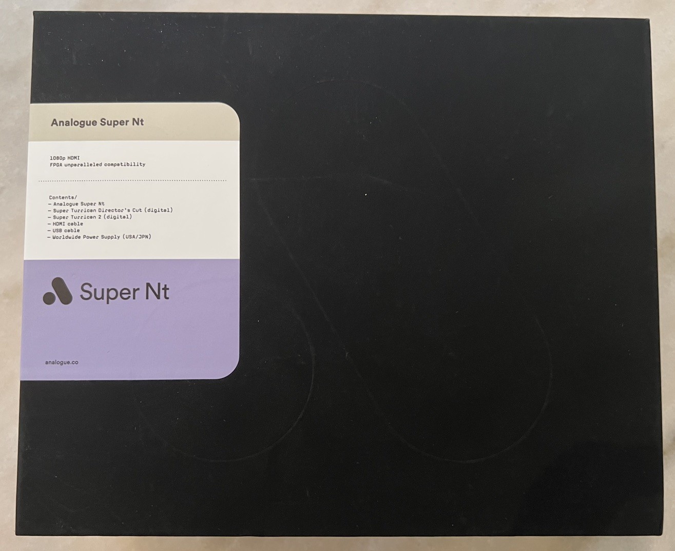 Analogue Super Nt SNES Super Nintendo FPGA Black Edition Complete In Box
