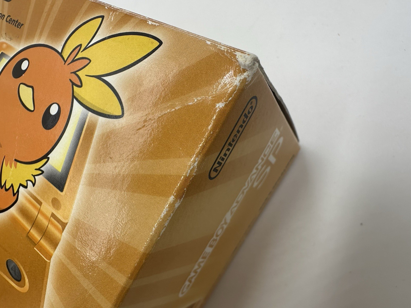 【Torn Box】Nintendo Gameboy Advance SP Achamo Torchic Orange Pokemon Center Japan