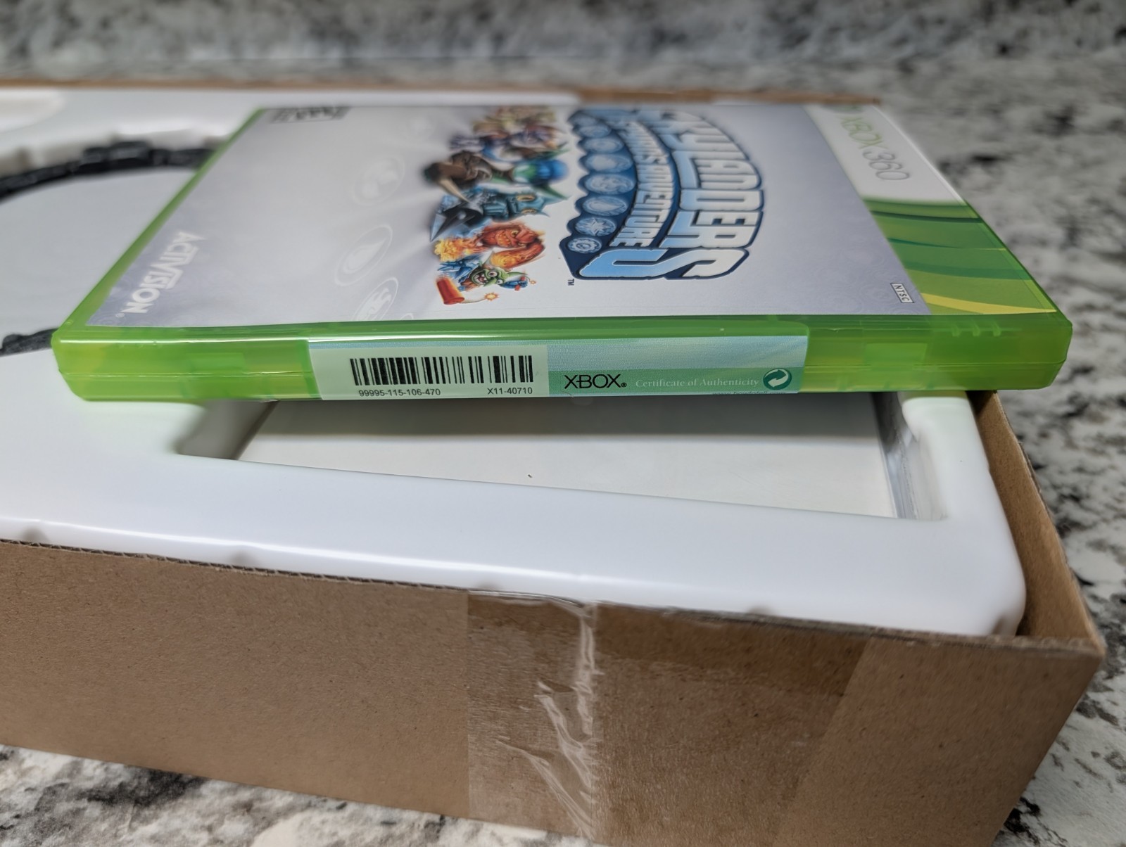 2012 Microsoft Xbox 360 Slim 4GB White Console Skylanders Bundle New OPEN BOX