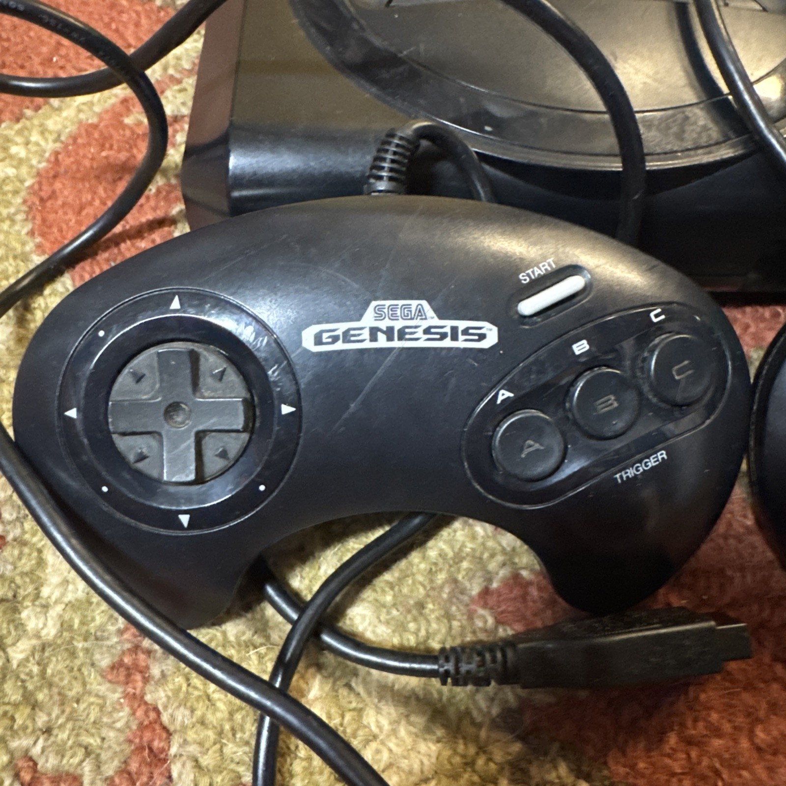 Sega Genesis 1 System Model 1601 16-Bit Console and two controllers