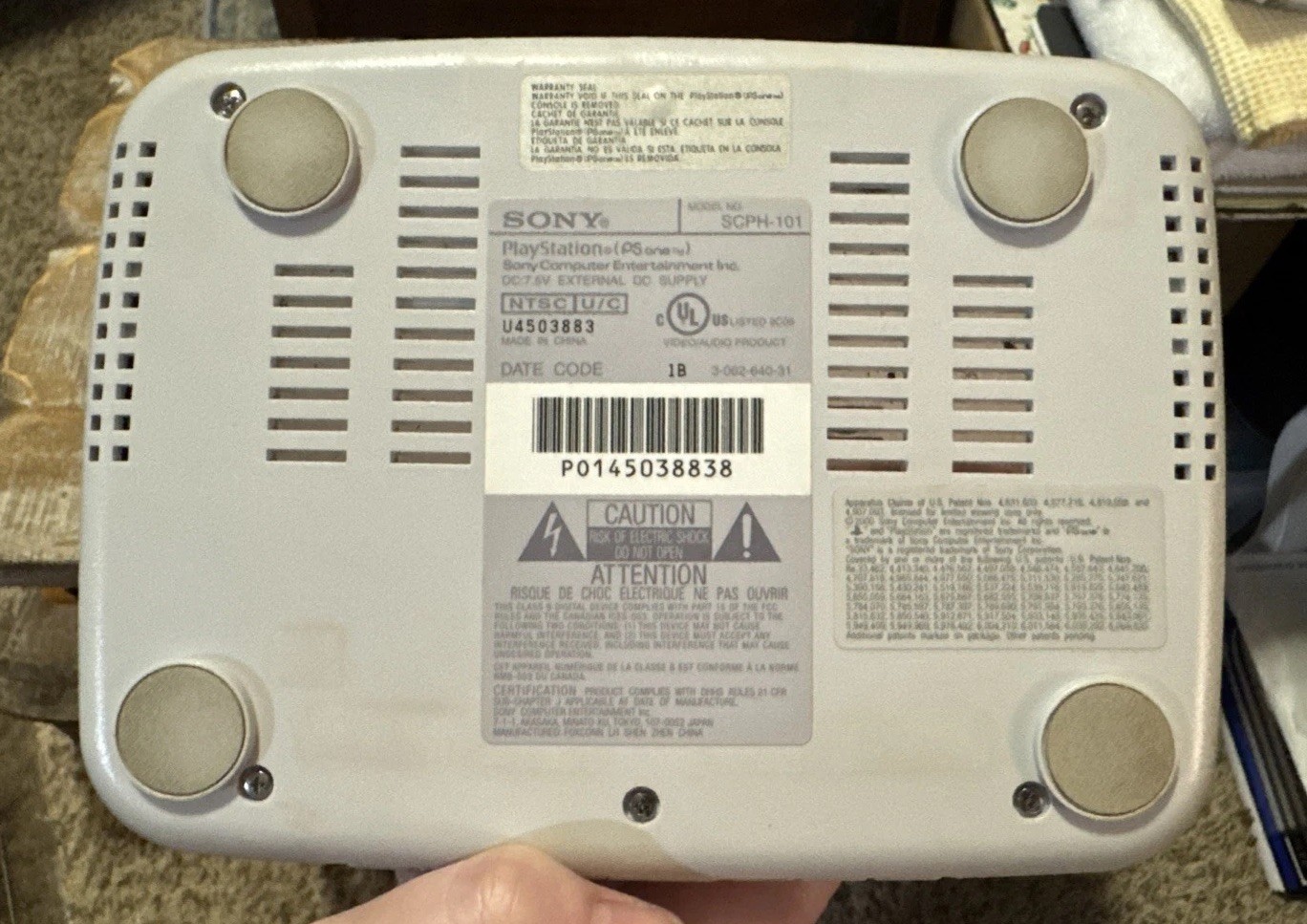 Sony PSOne Video Game Console – Model No: SCPH-101