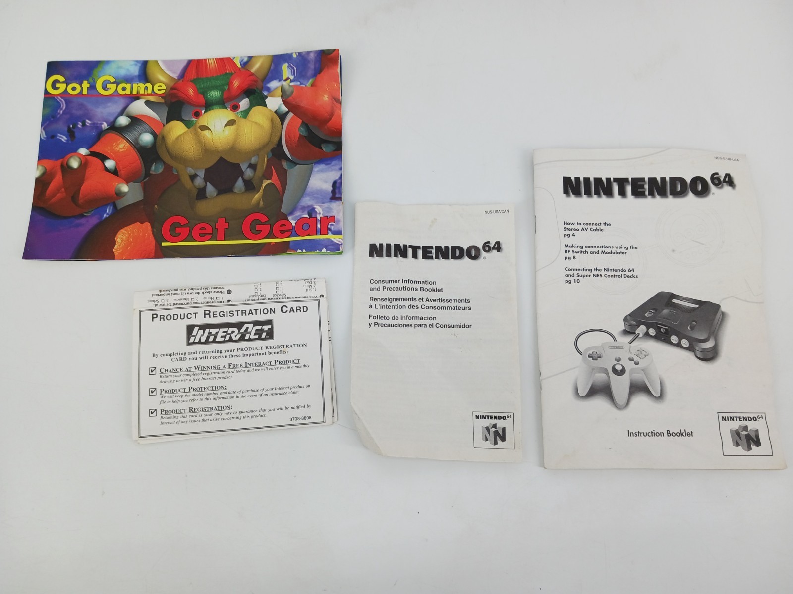 Empty Nintendo 64 Console Box with Manuals N64 1997 No System Read