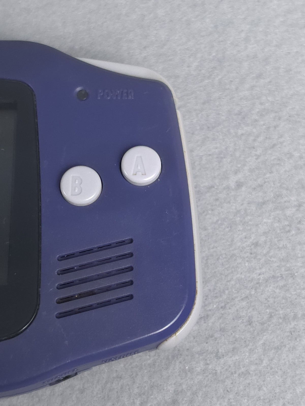 Nintendo Game Boy Advance Handheld System Indigo Purple Tested & Works!
