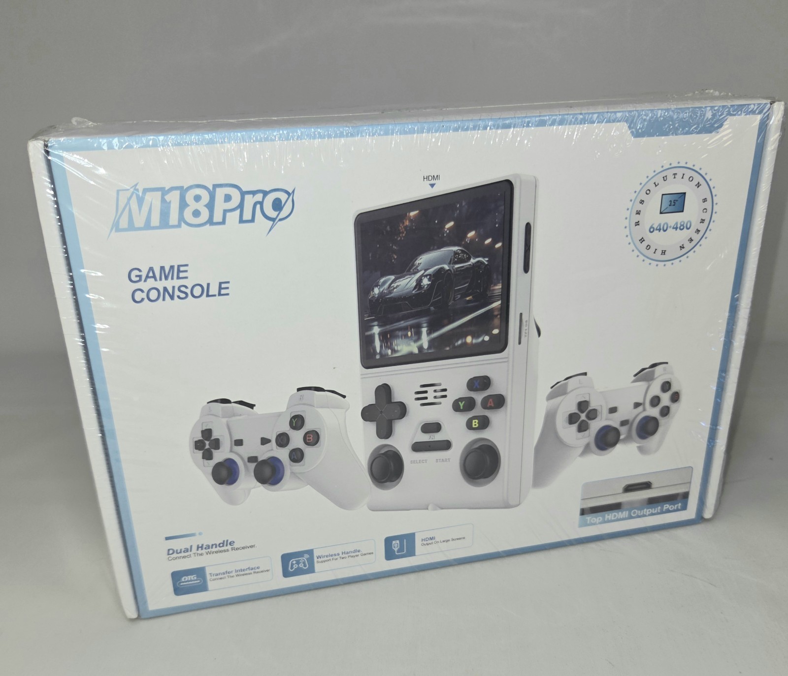 M18Pro Handheld Game Console With Wireless Controllers & HDMI Output 640×480 Hig