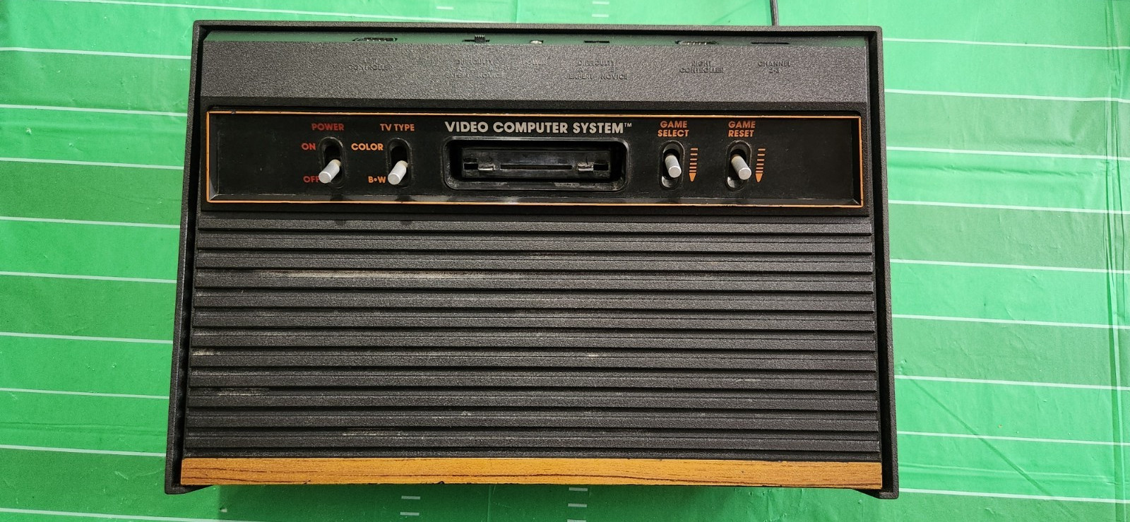 1980’s Atari 2600 Vintage Video Game Console with Controllers and 15 Games